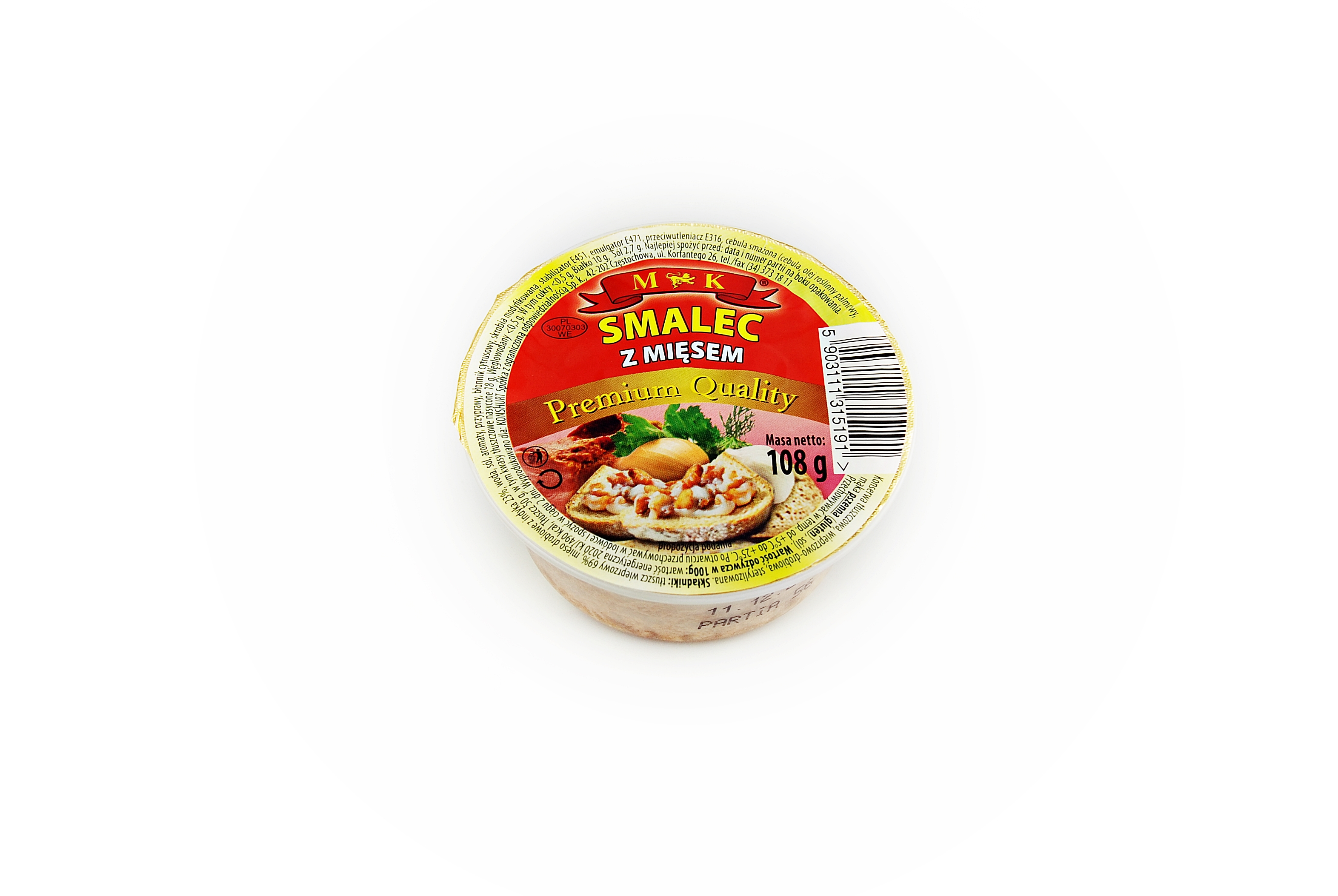 Mk Smalec Z Mięsem 108 G