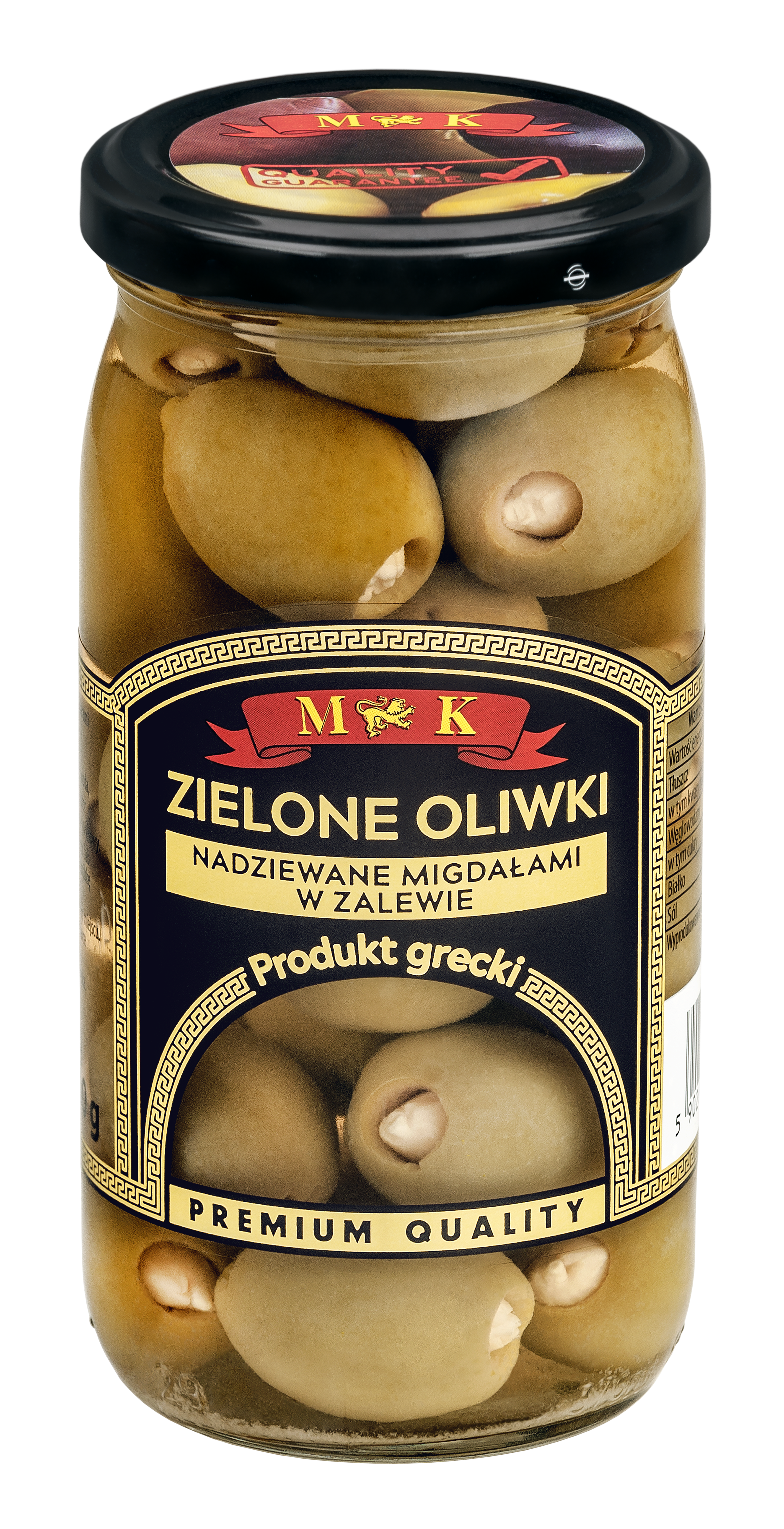 Mk Oliwki Zielone Nadziewane Migdałami 350 G