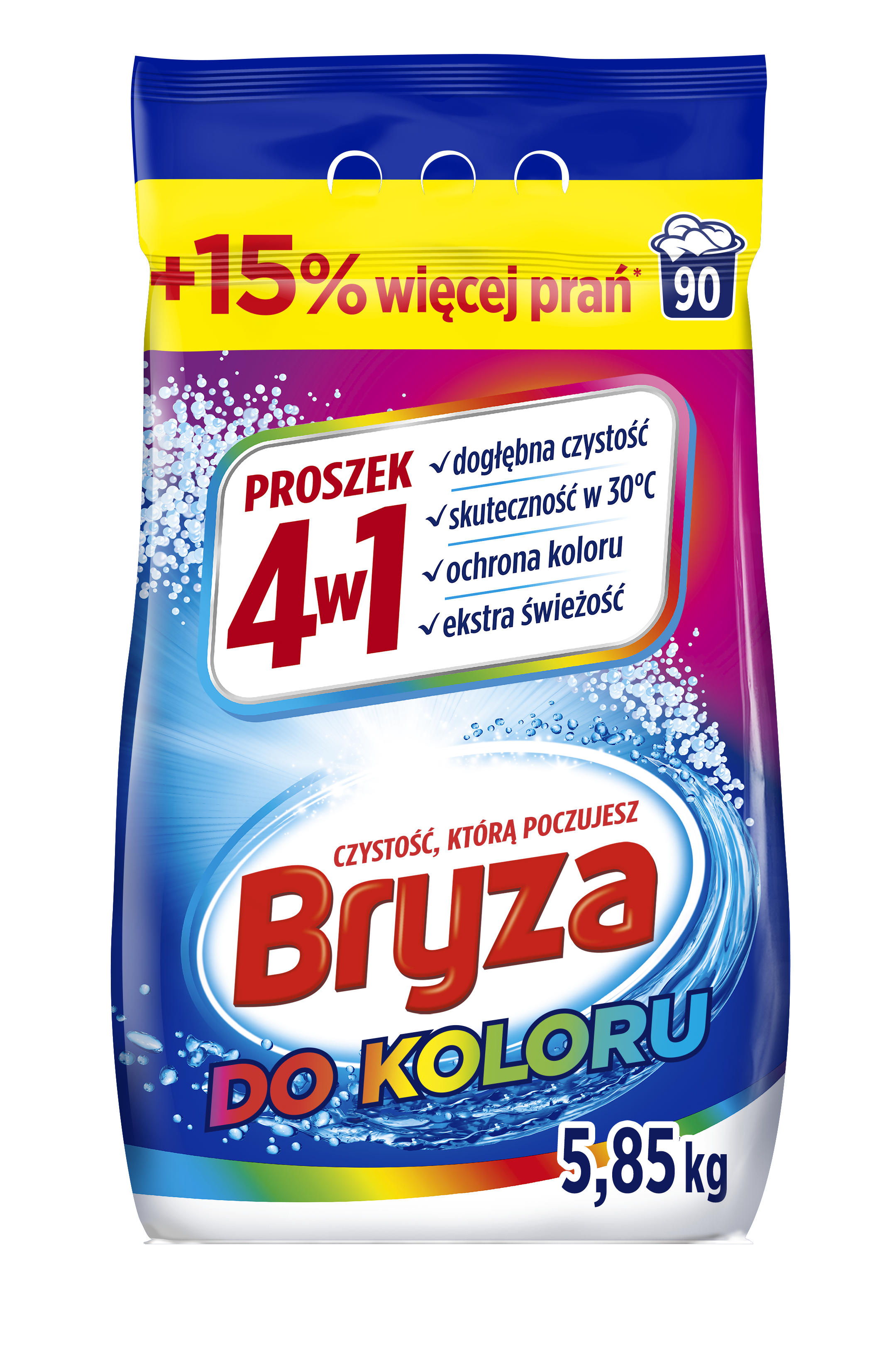 Bryza 4W1 Proszek Do Koloru 5,85Kg / 90 Prań