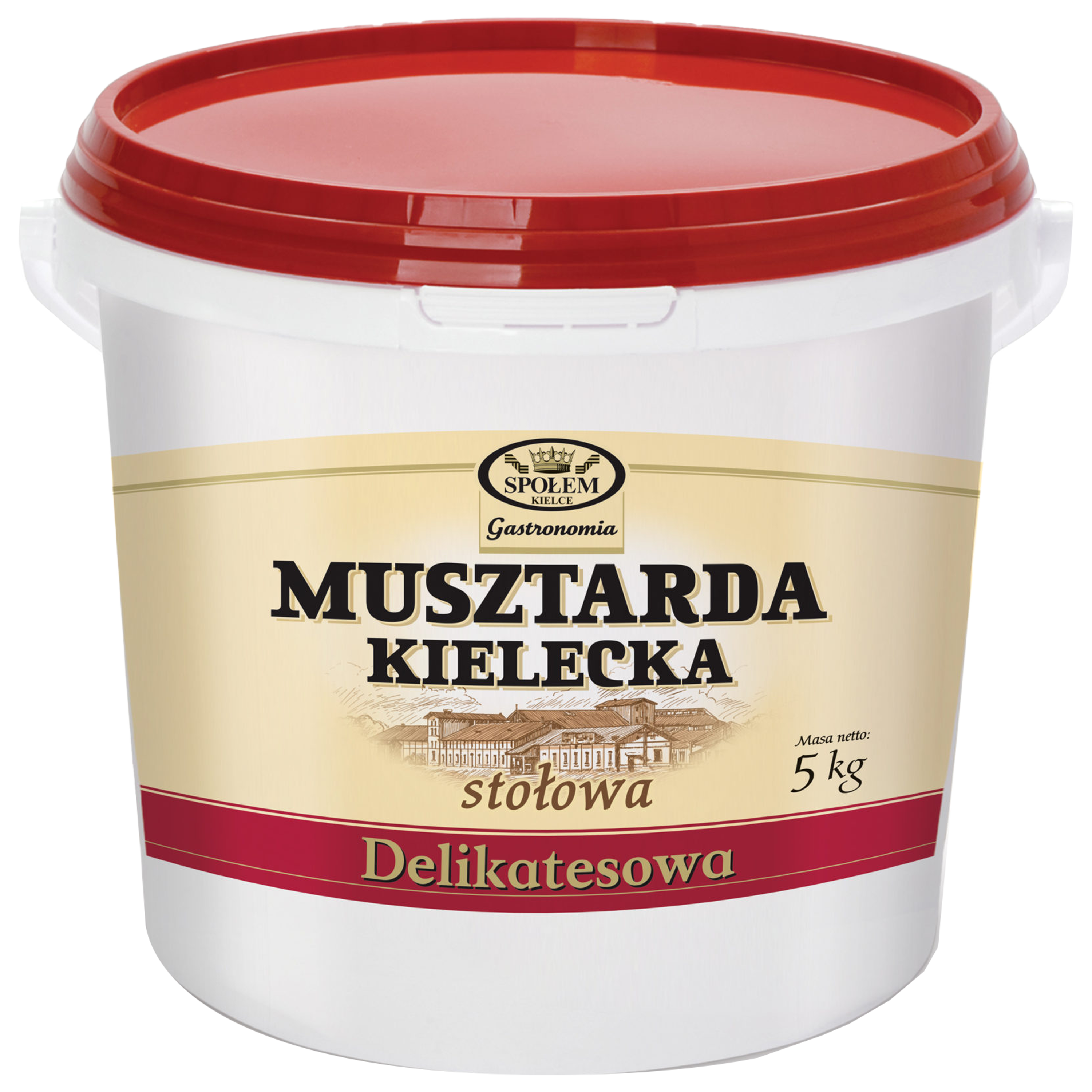 Społem Kielce Musztarda Kielecka Stołowa Delikatesowa 5Kg