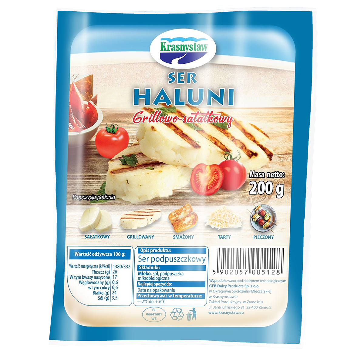 Krasnystaw Ser Grillowo-Sałatkowy 200G