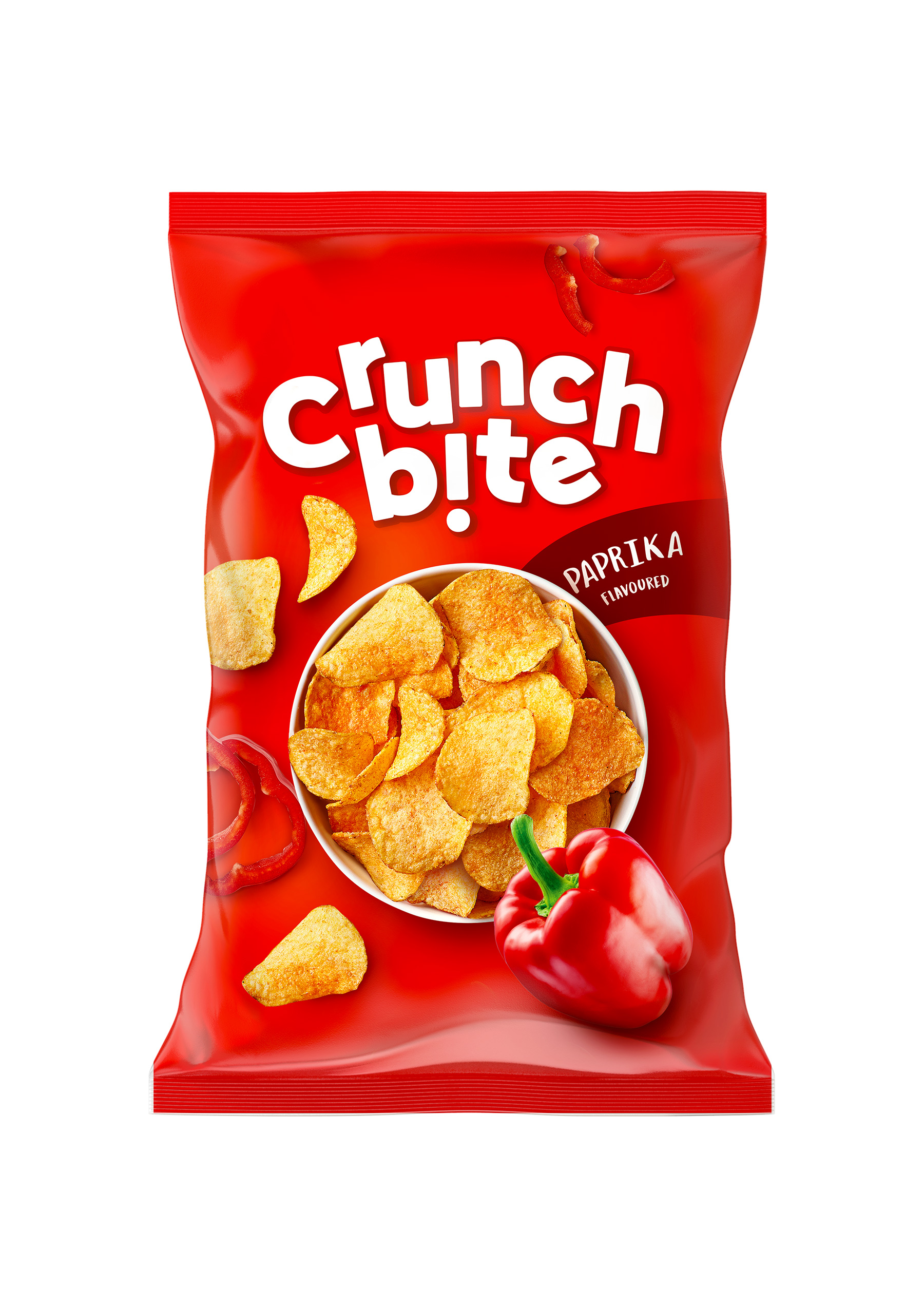 Crunch Bite Chipsy Ziemniaczane O Smaku Paprykowym 140 G