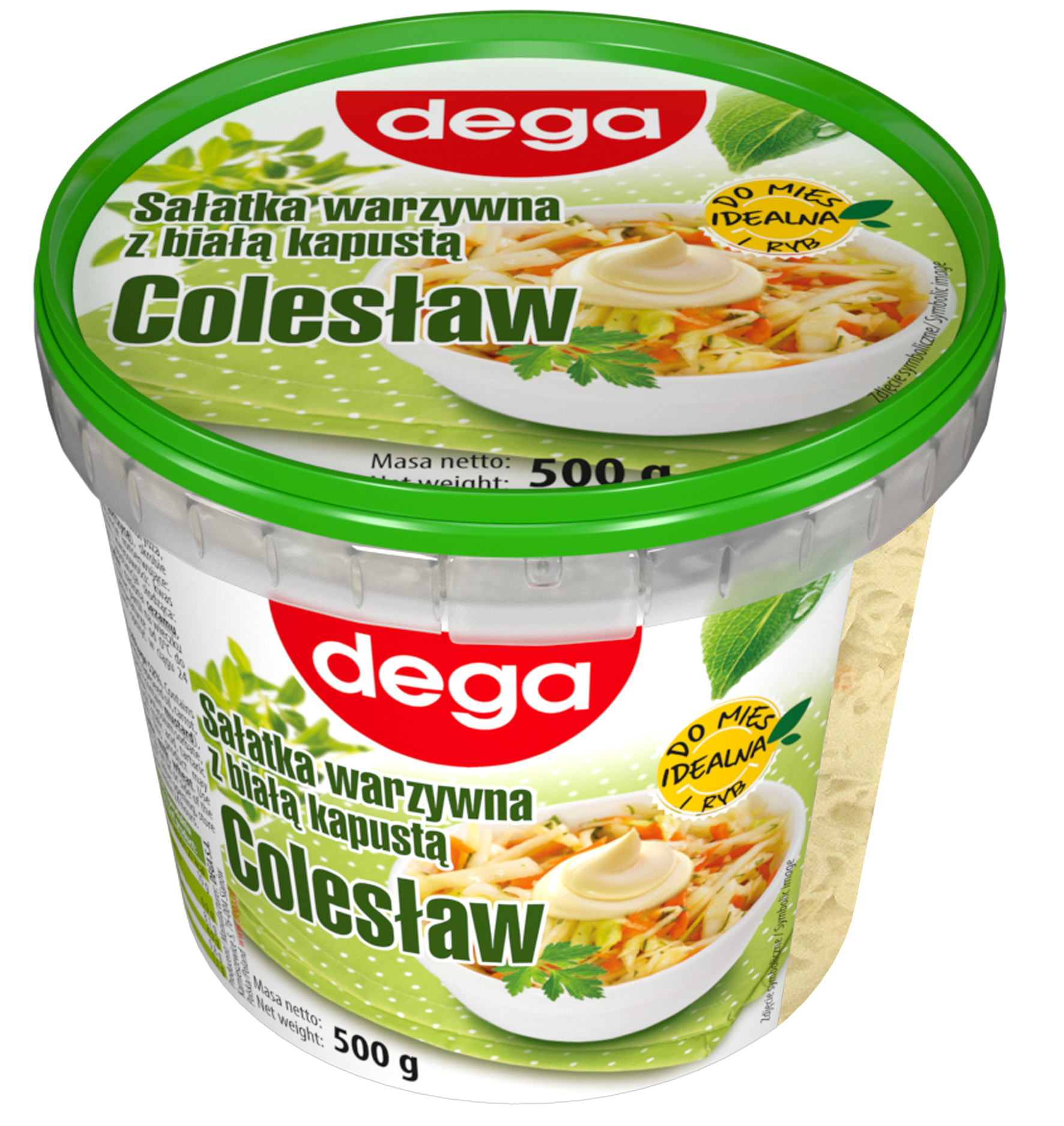 Dega Sałatka Warzywna Z Białą Kapustą Colesław 500 G