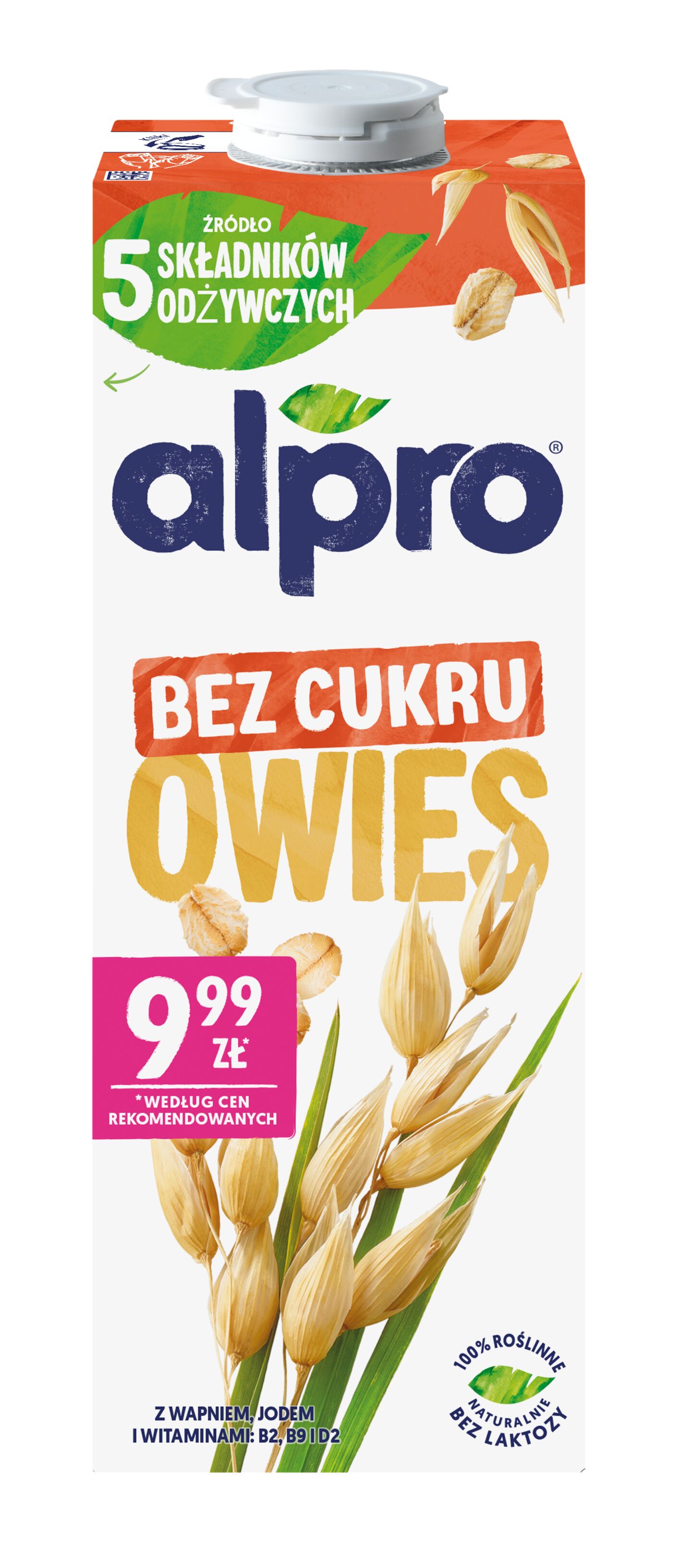 Alpro Napój Owsiany Niesłodzony 1 L