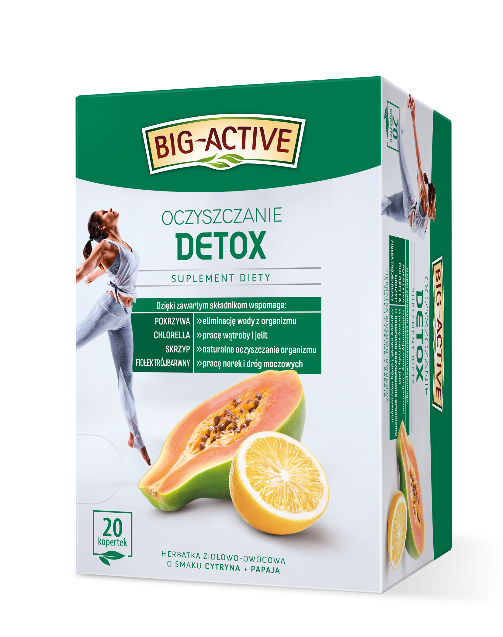 Big-Active - Detox Oczyszczanie. (Suplement Diety), (20 Torebek X 2G), 40G