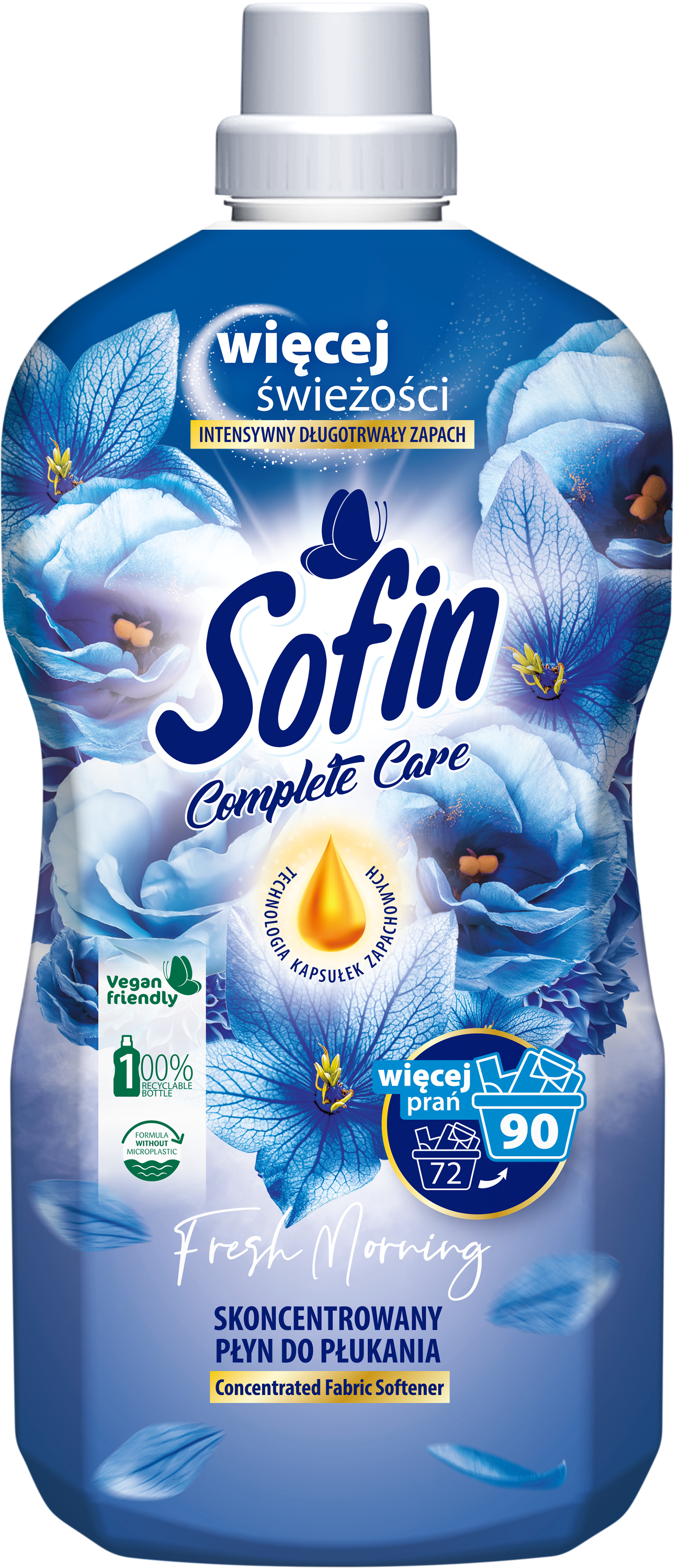 Sofin Complete Care & Freshness Fresh Morning Skoncentrowany Płyn Do Płukania Tkanin 1,8L