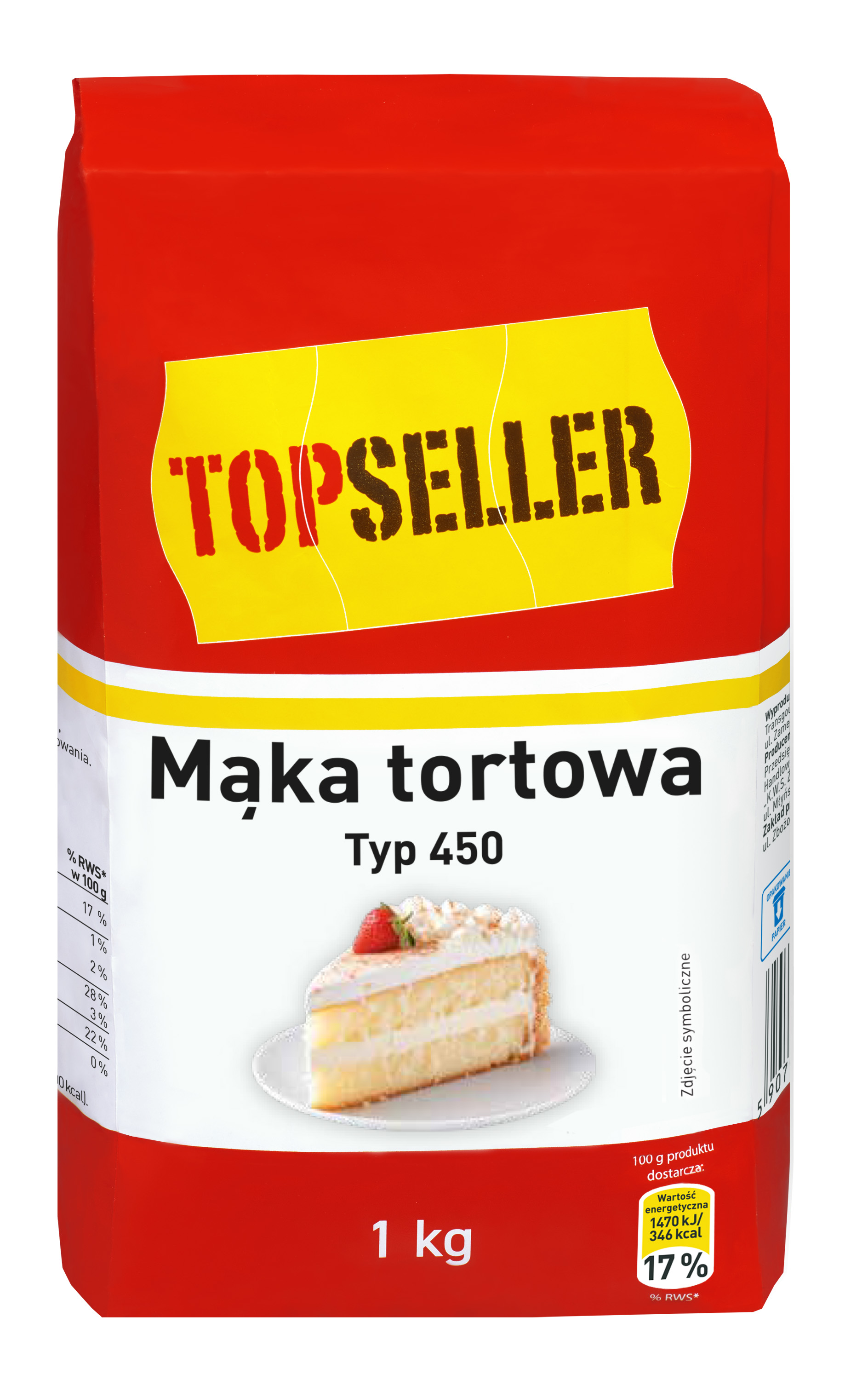 Topseller Mąka Tortowa Typ 450 1 Kg
