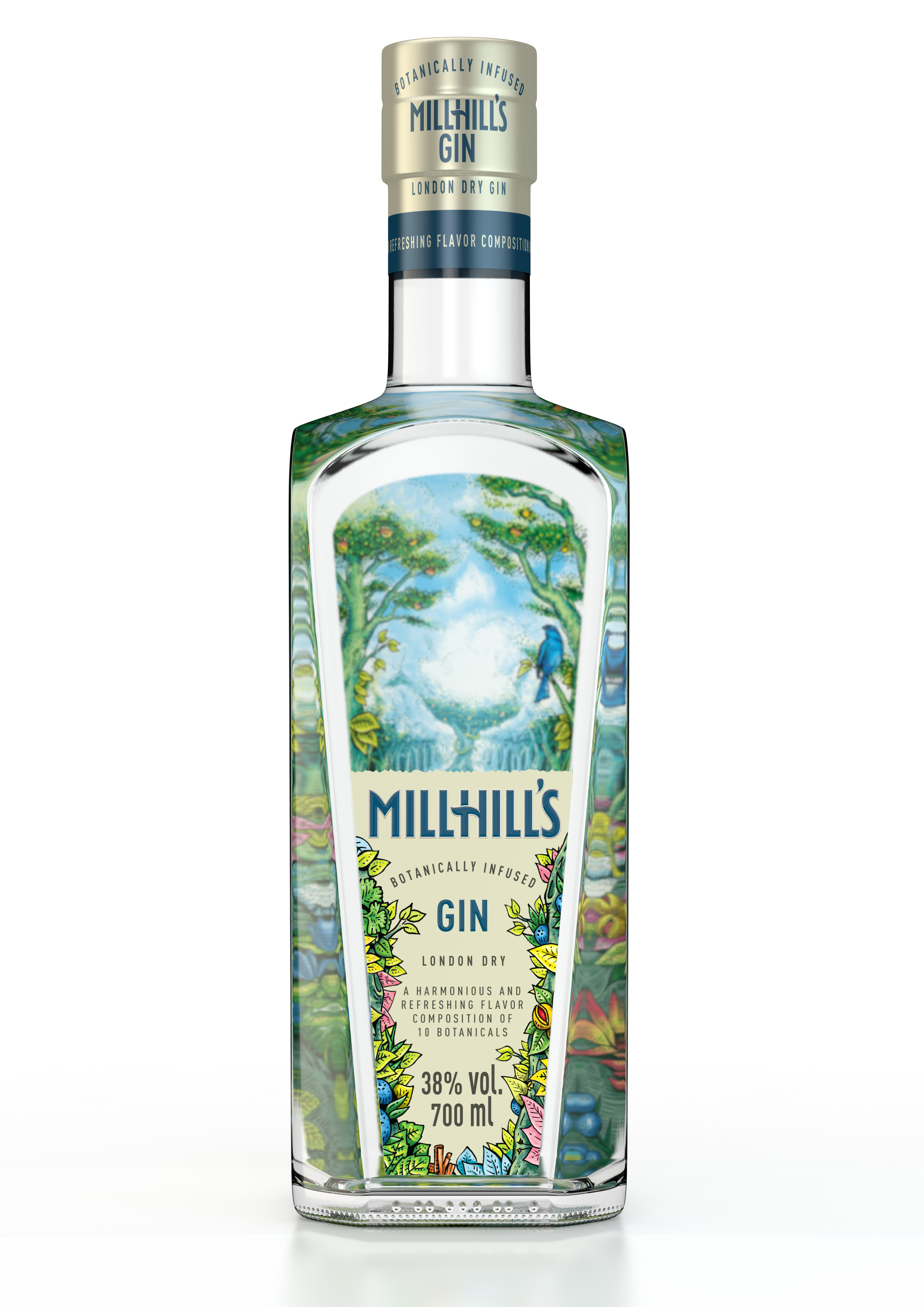 Millhill'S Gin London Dry 38% 700Ml