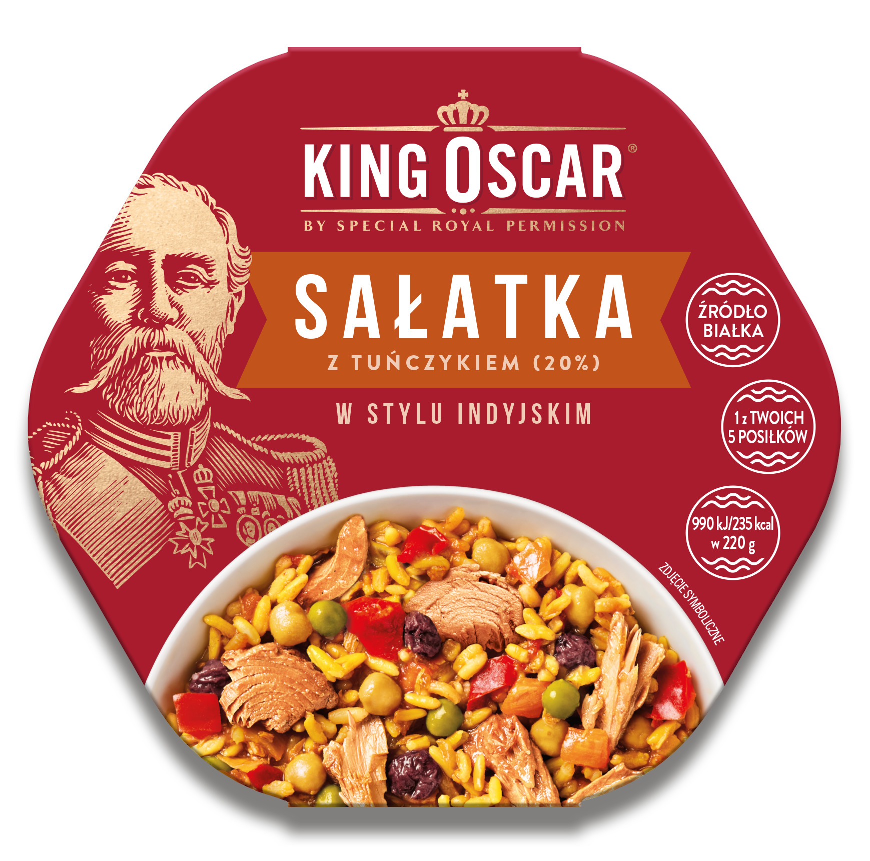 Sałatka Z Tuńczykiem W Stylu Indyjskim 220 G King Oscar