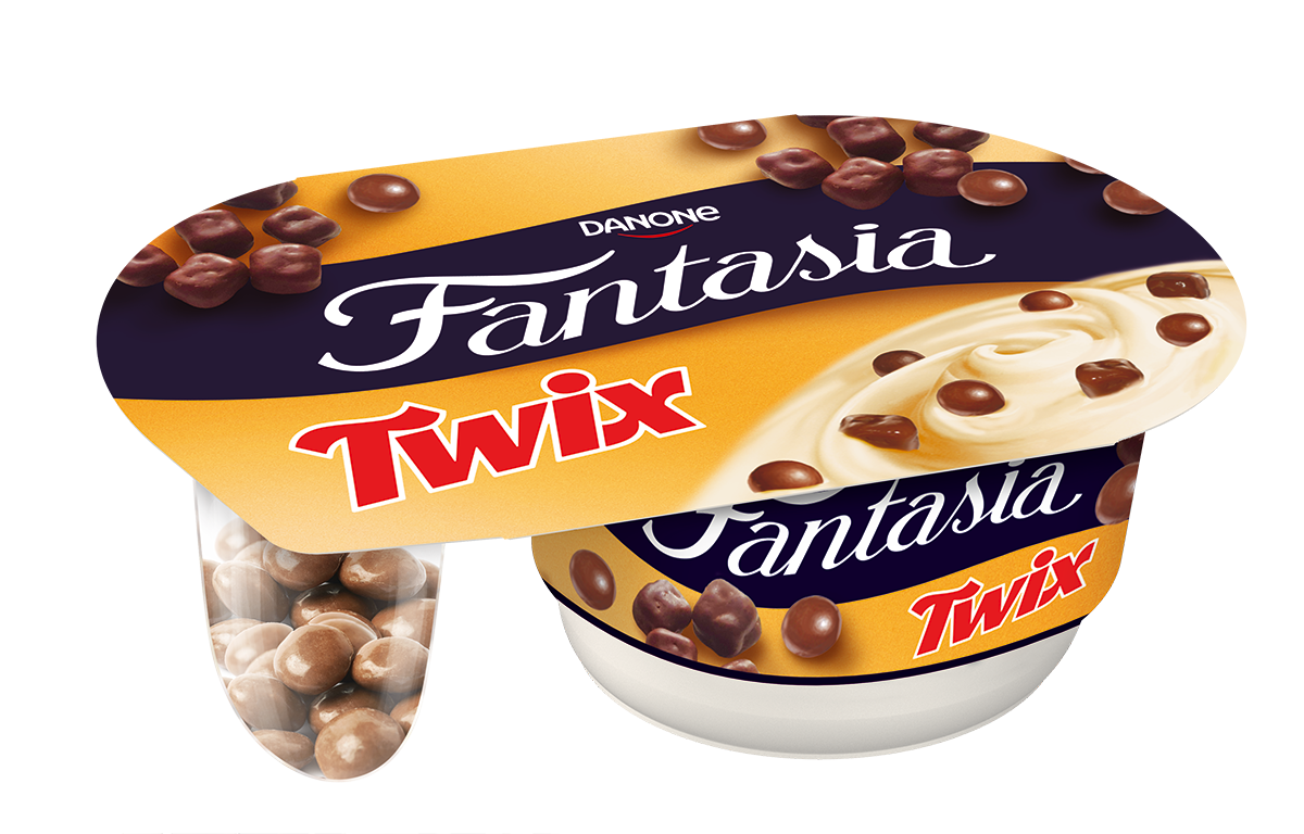 Fantasia Jogurt Karmelowy Z Mini Ciasteczkami Twix Mix 120G