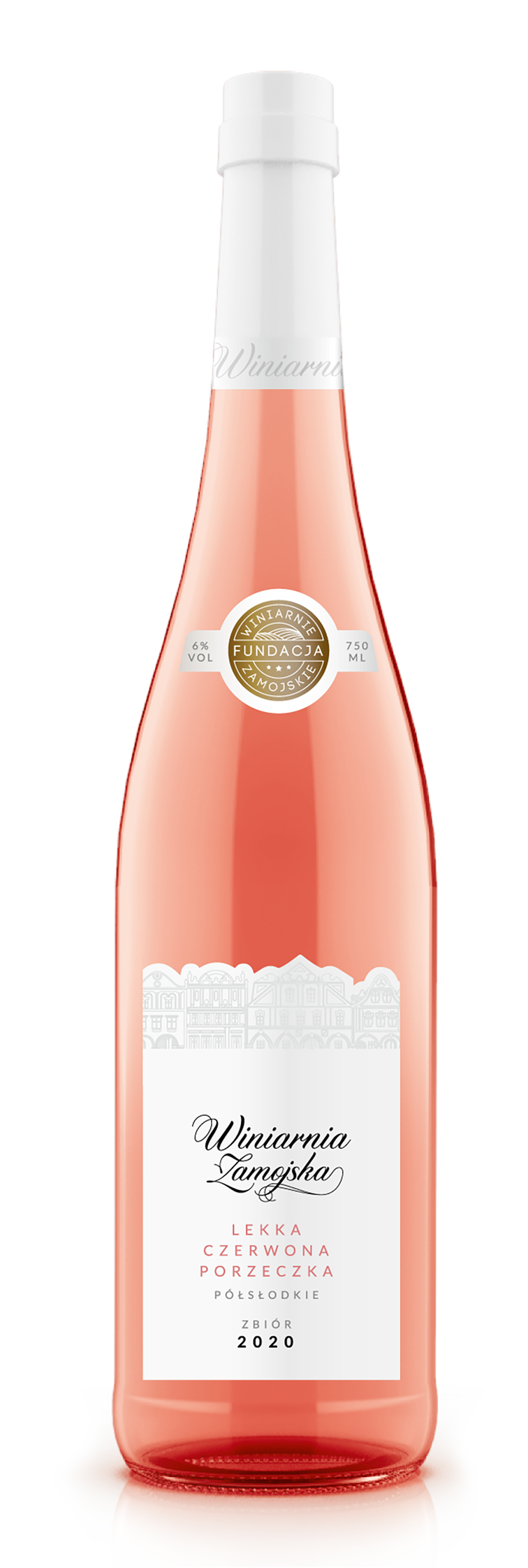 Winiarnia Zamojska Lekka Czerwona Porzeczka 750Ml