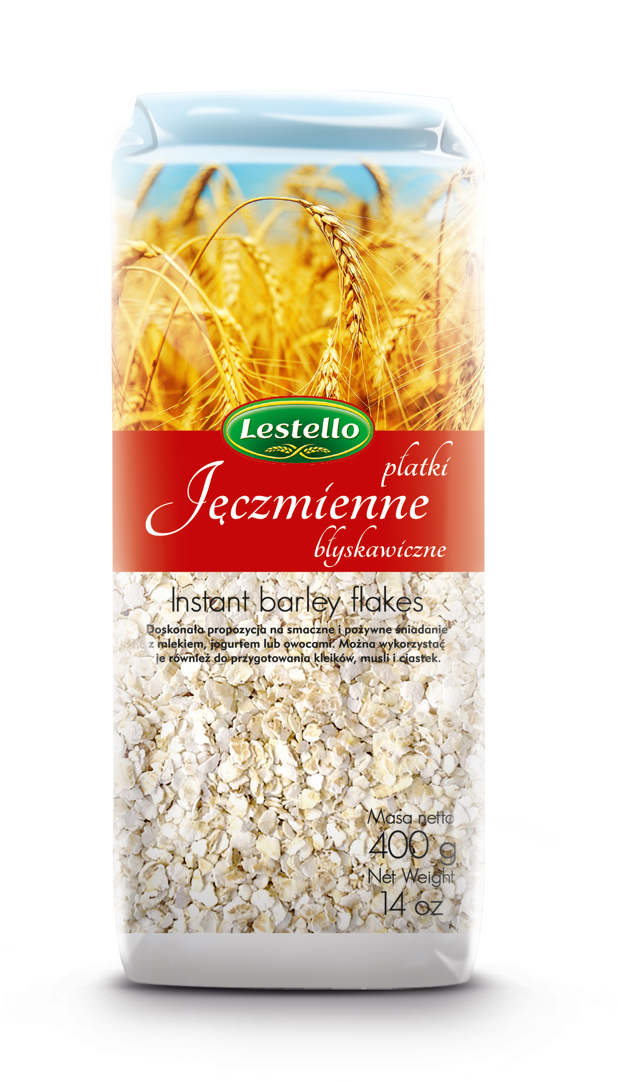 Lestello Płatki Jęczmienne Błyskawiczne 400 G