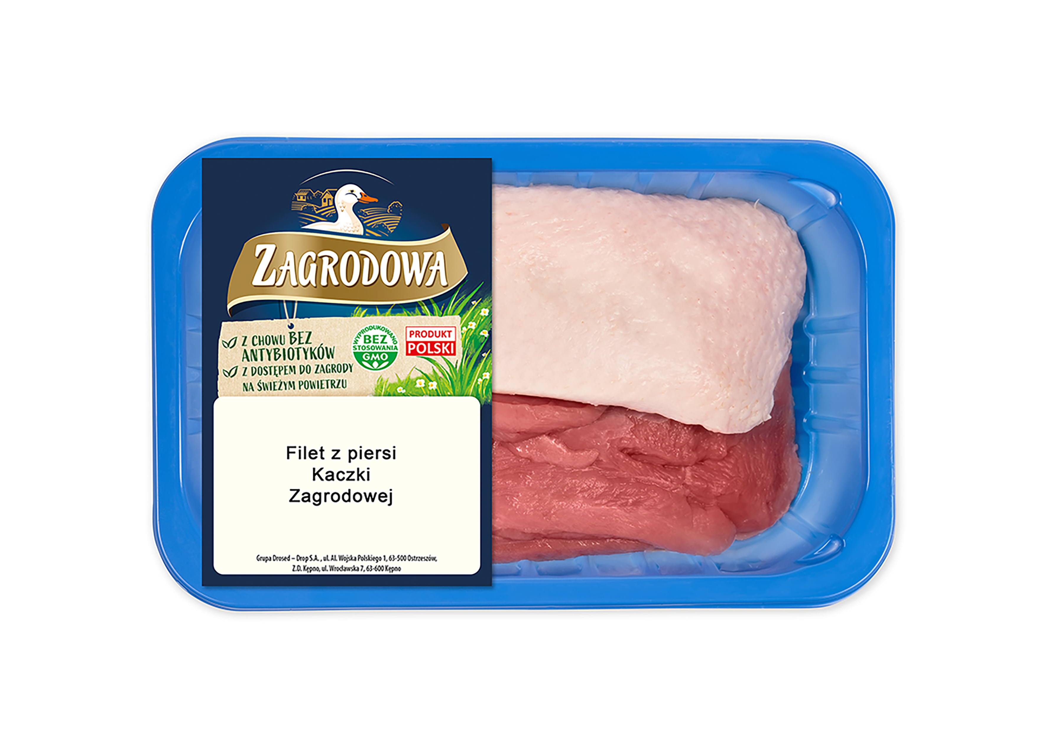 Filet Z Piersi Kaczki Zagrodowej Ze Skórą Klasa A Świeży Map Ok. 500G