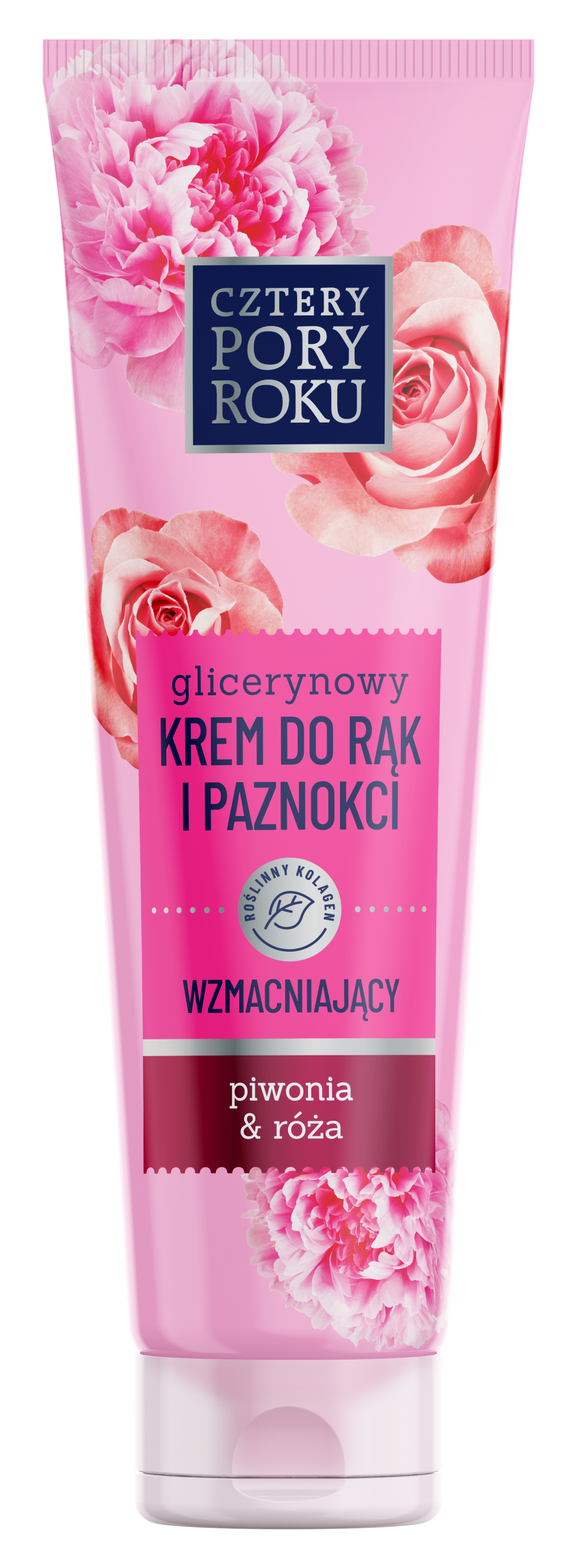 Krem Do Rąk I Paznokci Glicerynowy Cztery Pory Roku Wzmacniający Piwonia&Róża 130Ml