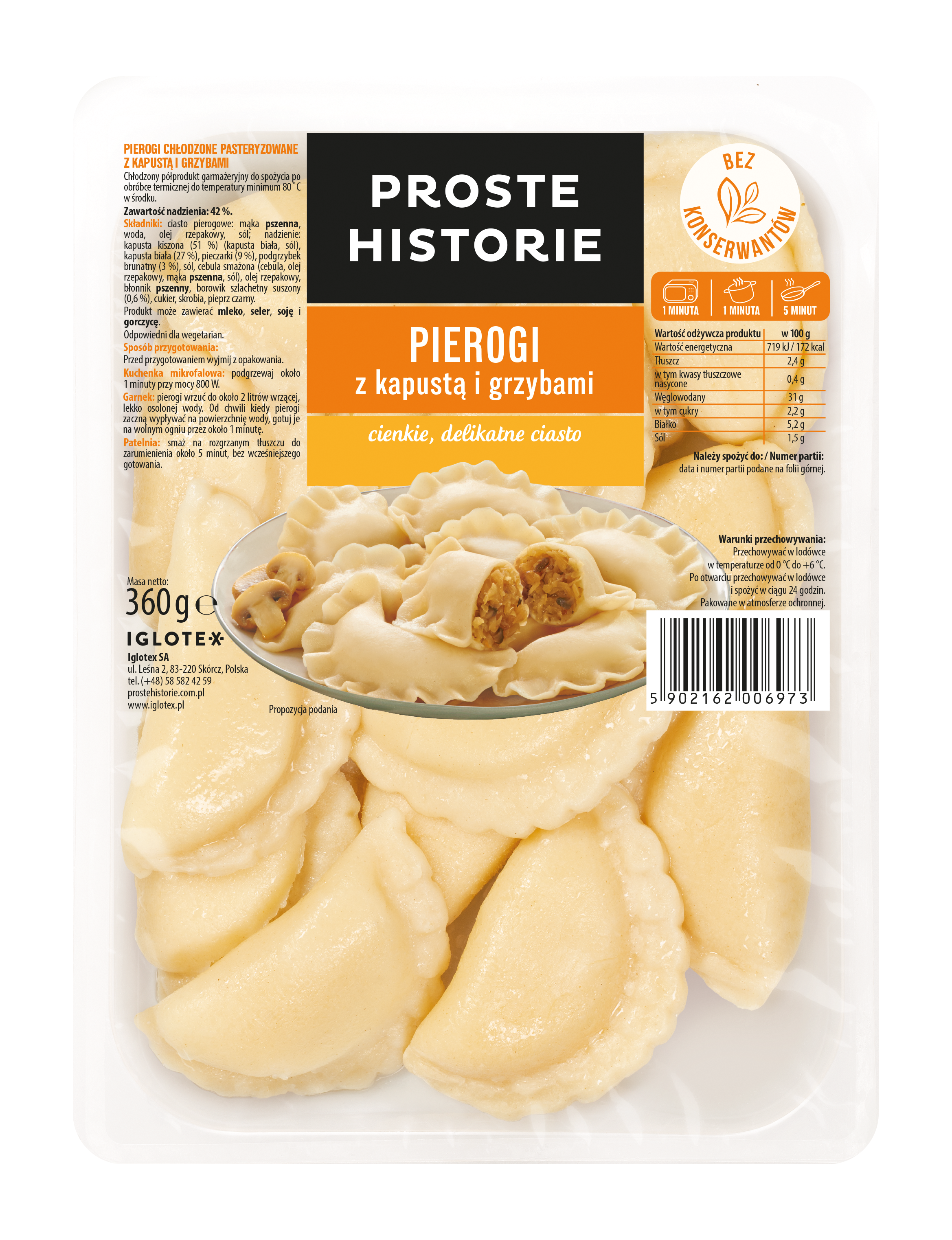 Proste Historie - Fresh Pierogi Z Kapustą I Grzybami 360G