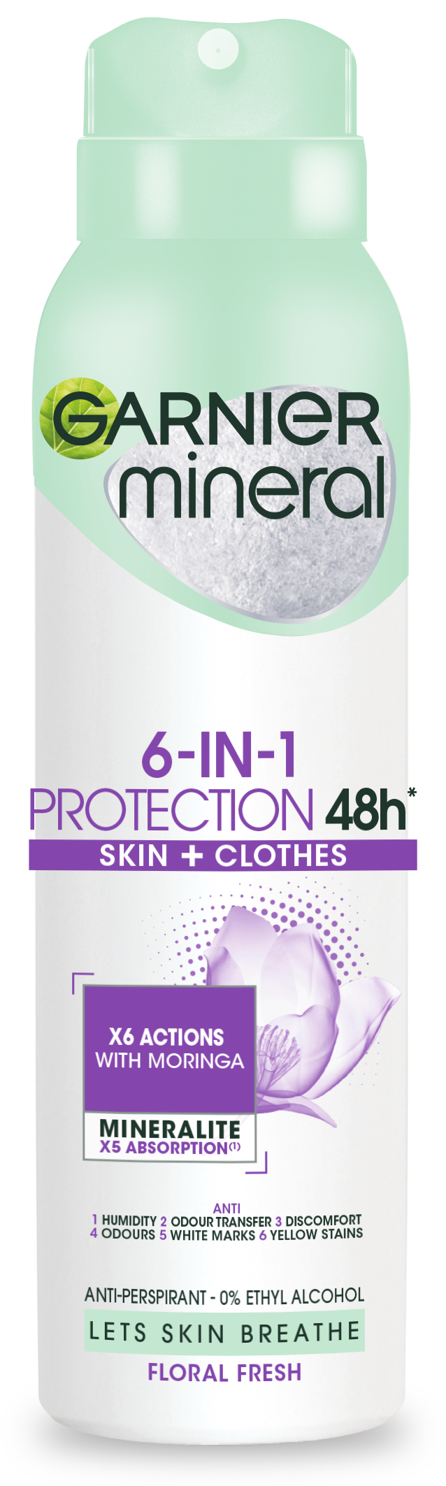 Garnier Mineral 6In1 Protection Floral Spray 150Ml