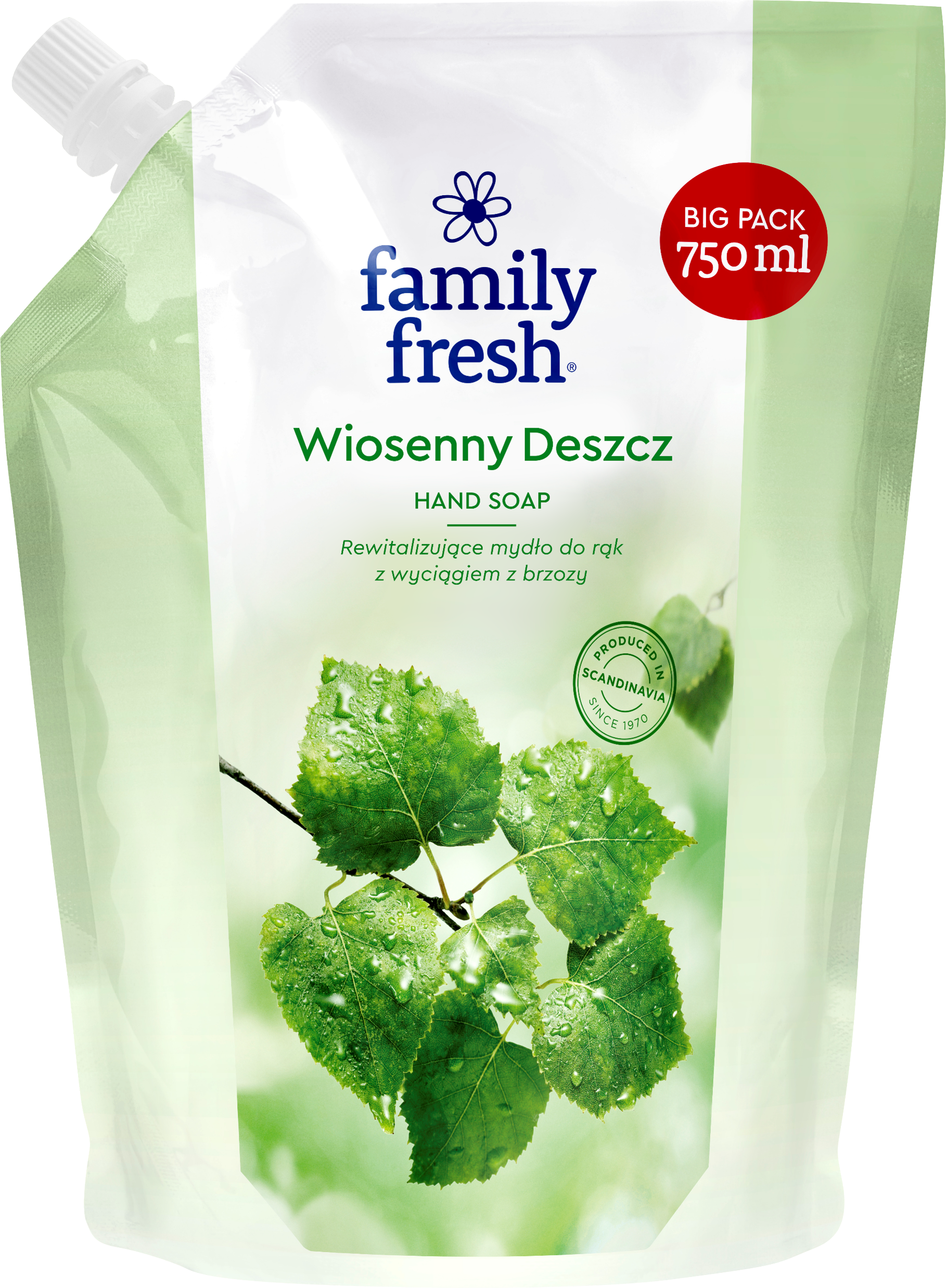 Family Fresh Refill Mydło Do Rąk Wiosenny Deszcz 750Ml