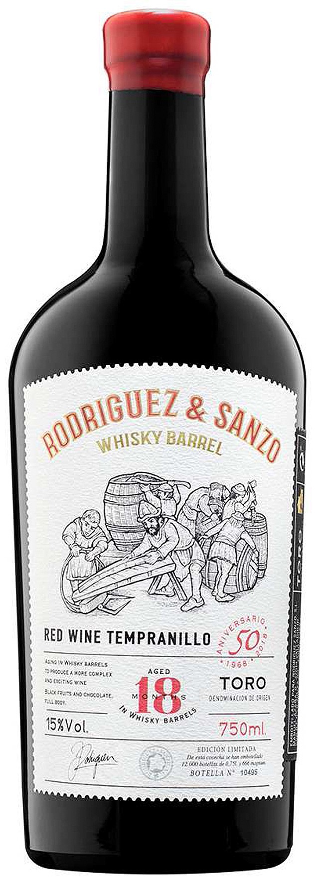 Wino Rodriguez & Sanzo 2019 Toro Whisky Barrel 15% Alk. 750Ml