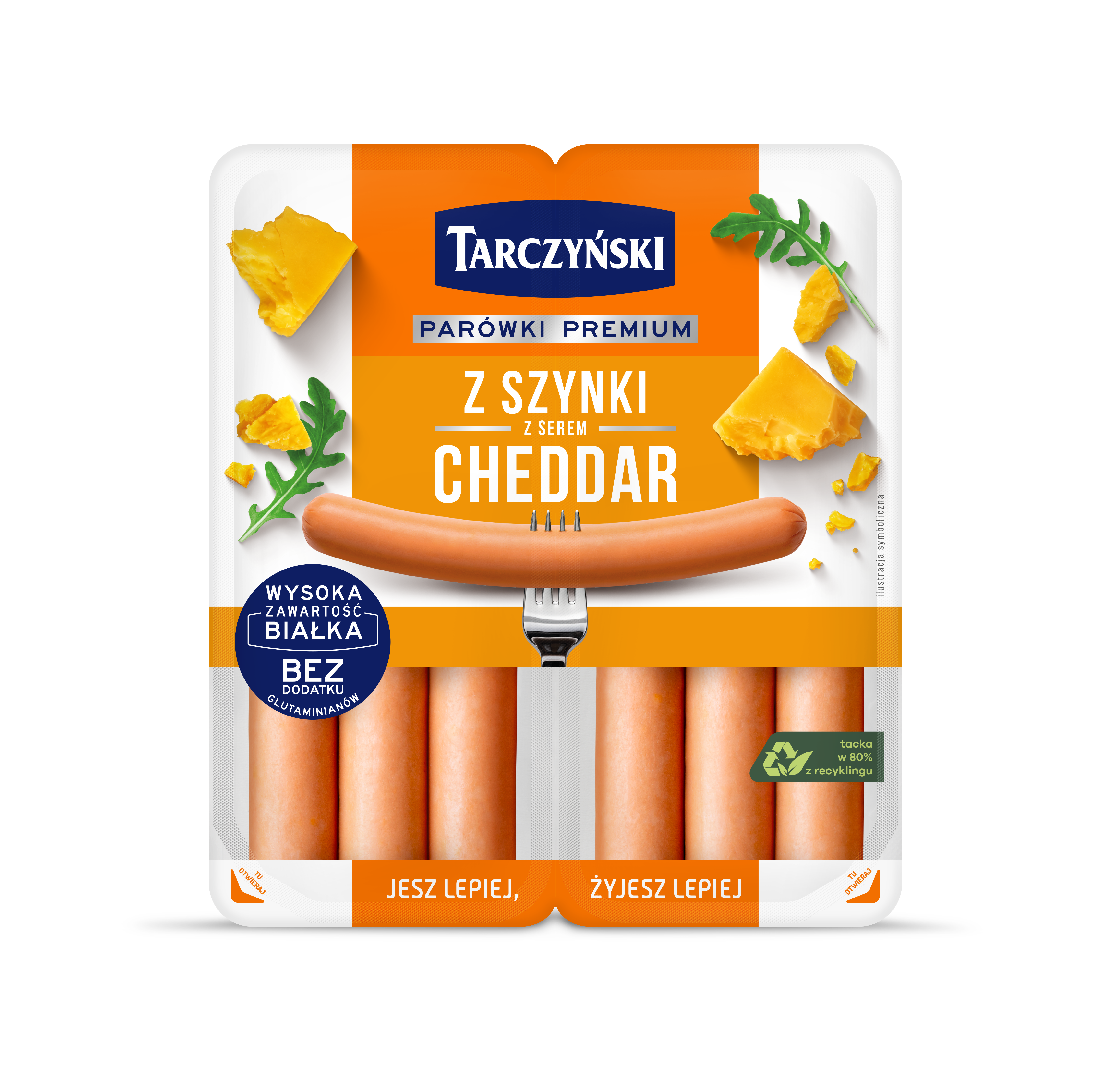 Parówki Z Szynki Z Serem Cheddar 180 G Tarczyński