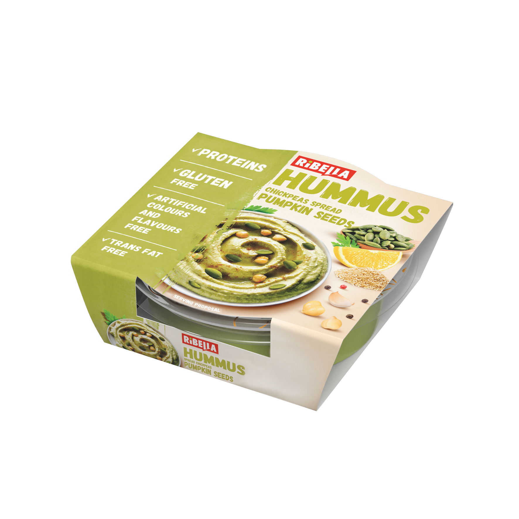 Ribella Hummus Z Pestkami Dyni 80G
