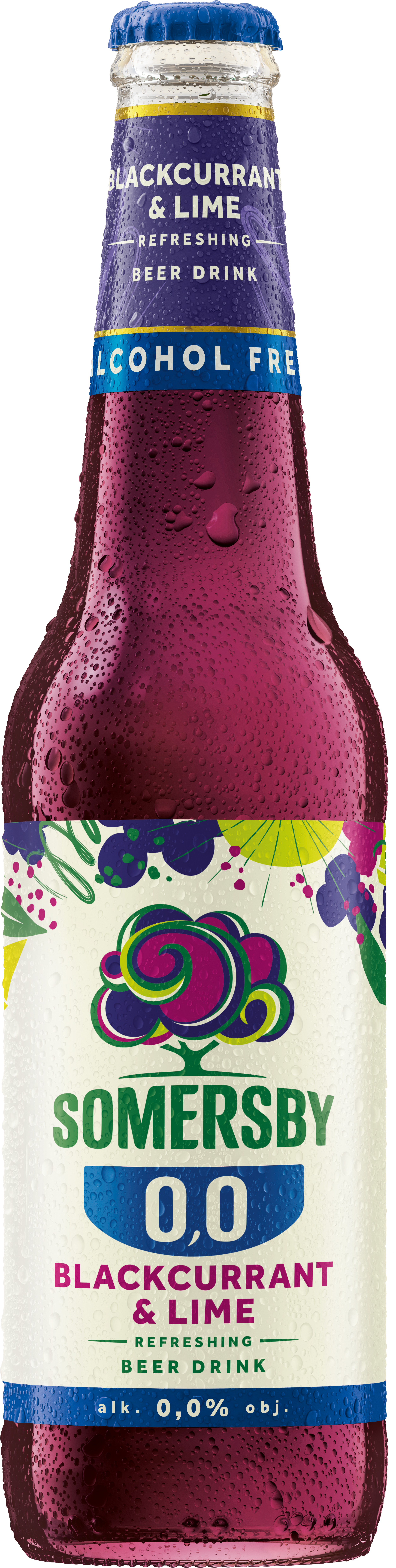 Somersby Black Currant & Lime 0% 400 Ml, Butelka Bezzwrotna