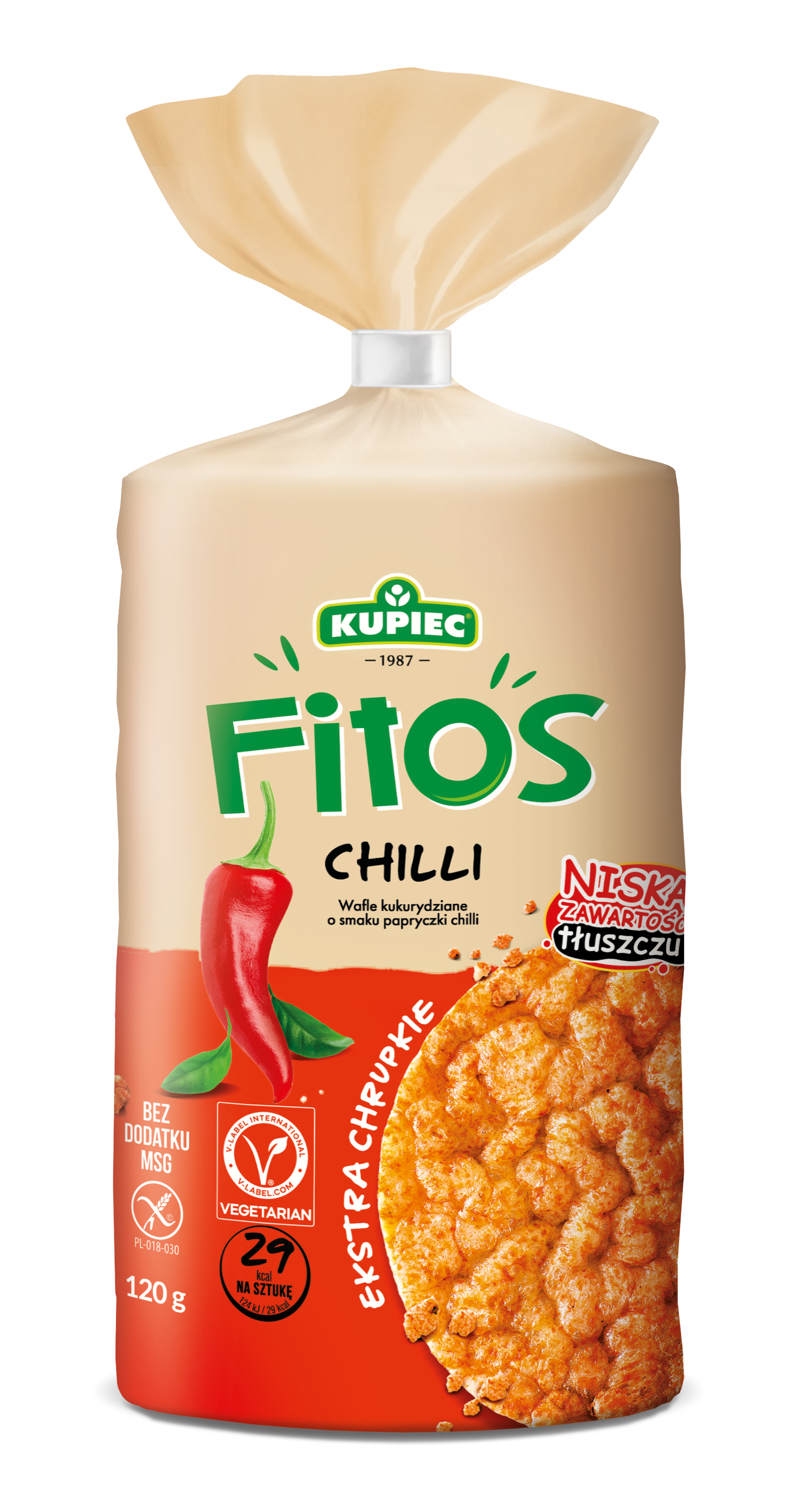 Kupiec Wafle Kukurydziane Chilli 120G
