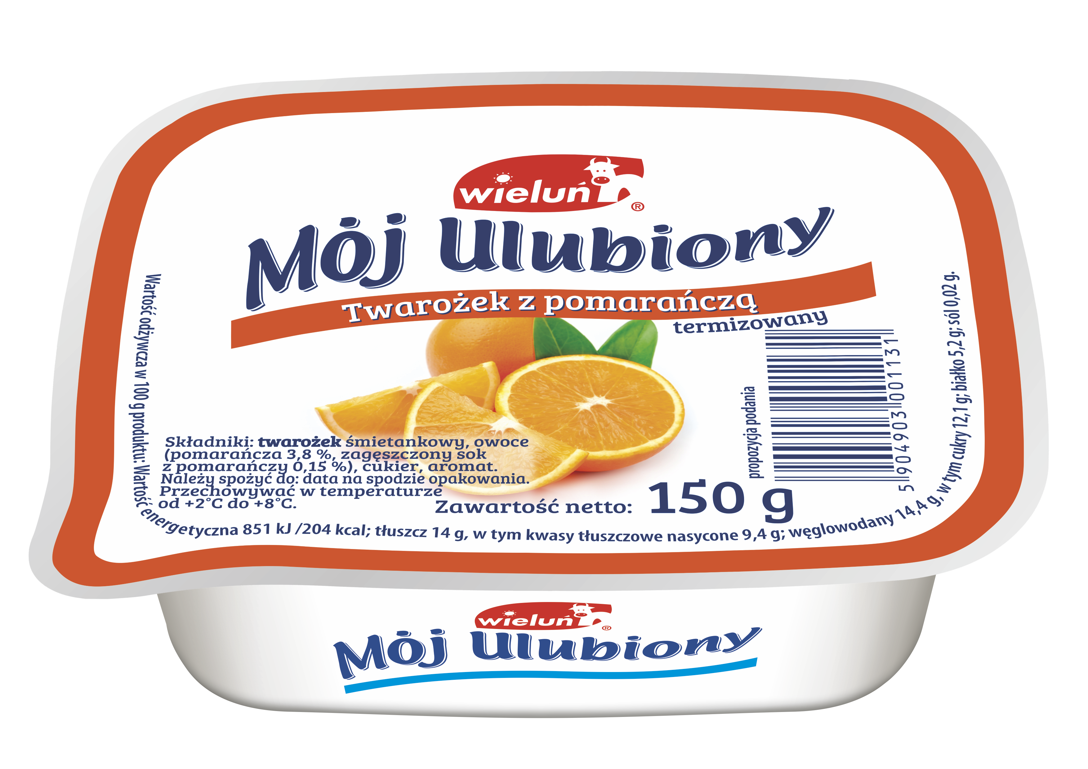 Twarożek Mój Ulubiony Z Pomarańczą 150 G