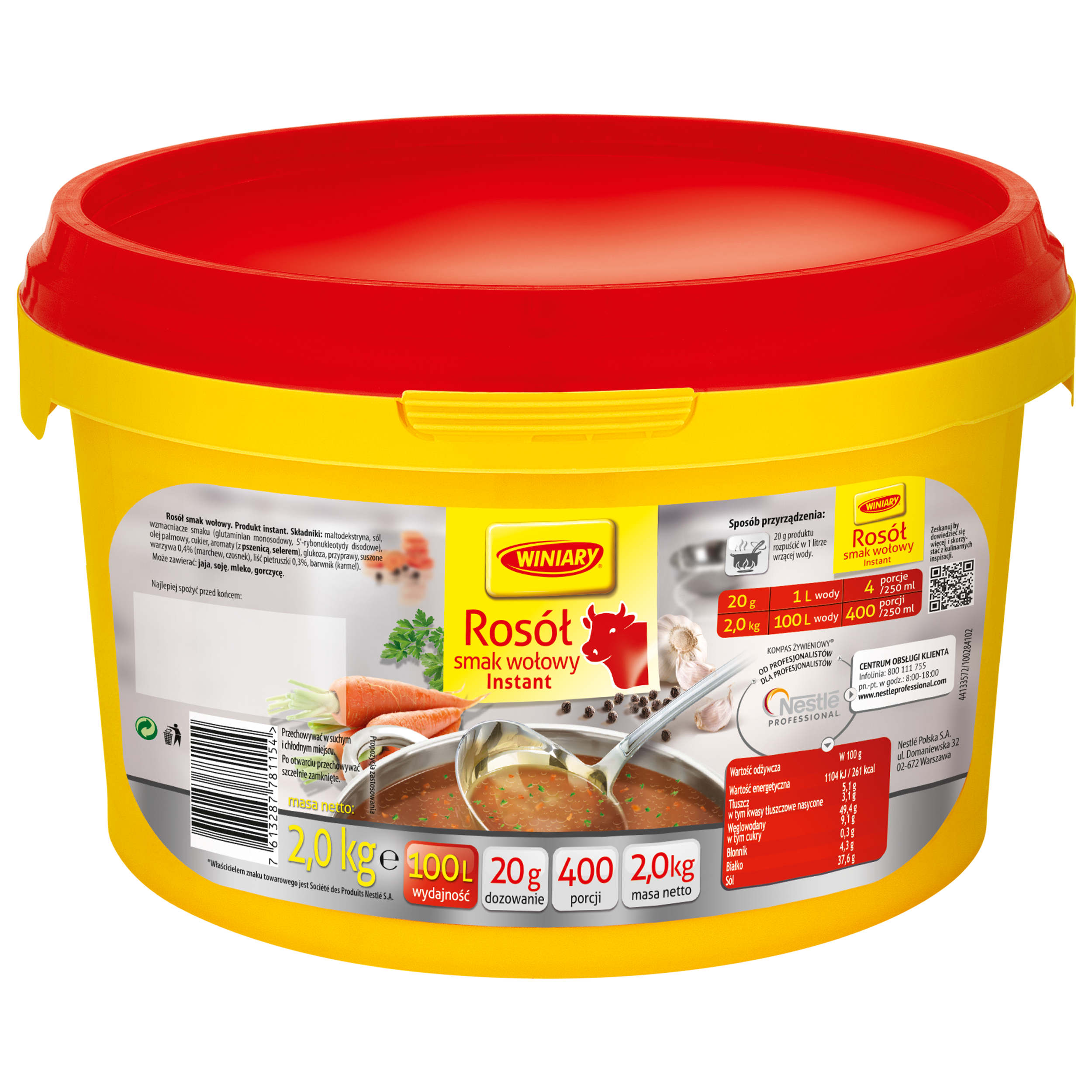Winiary Rosół Wołowy 2Kg