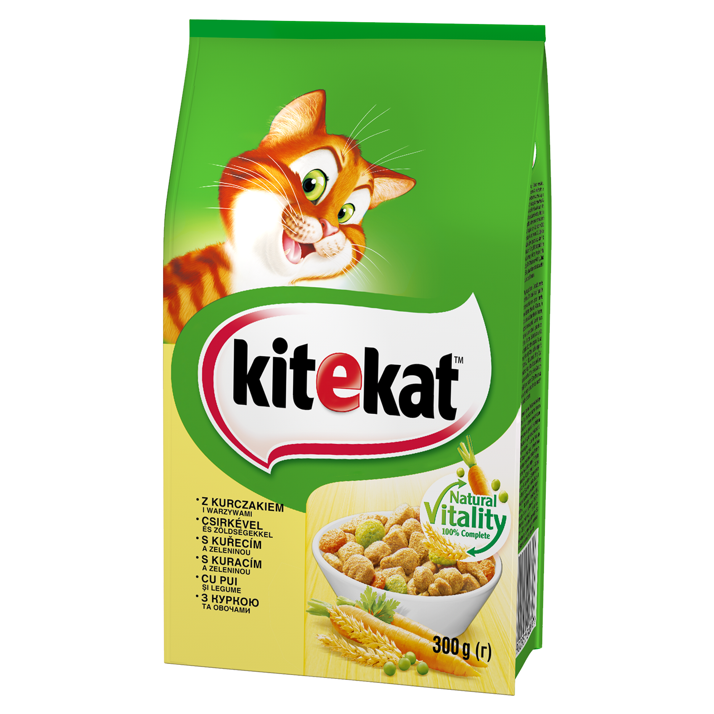 Kitekat Sucha Karma Z Kurczakiem I Warzywami 300G
