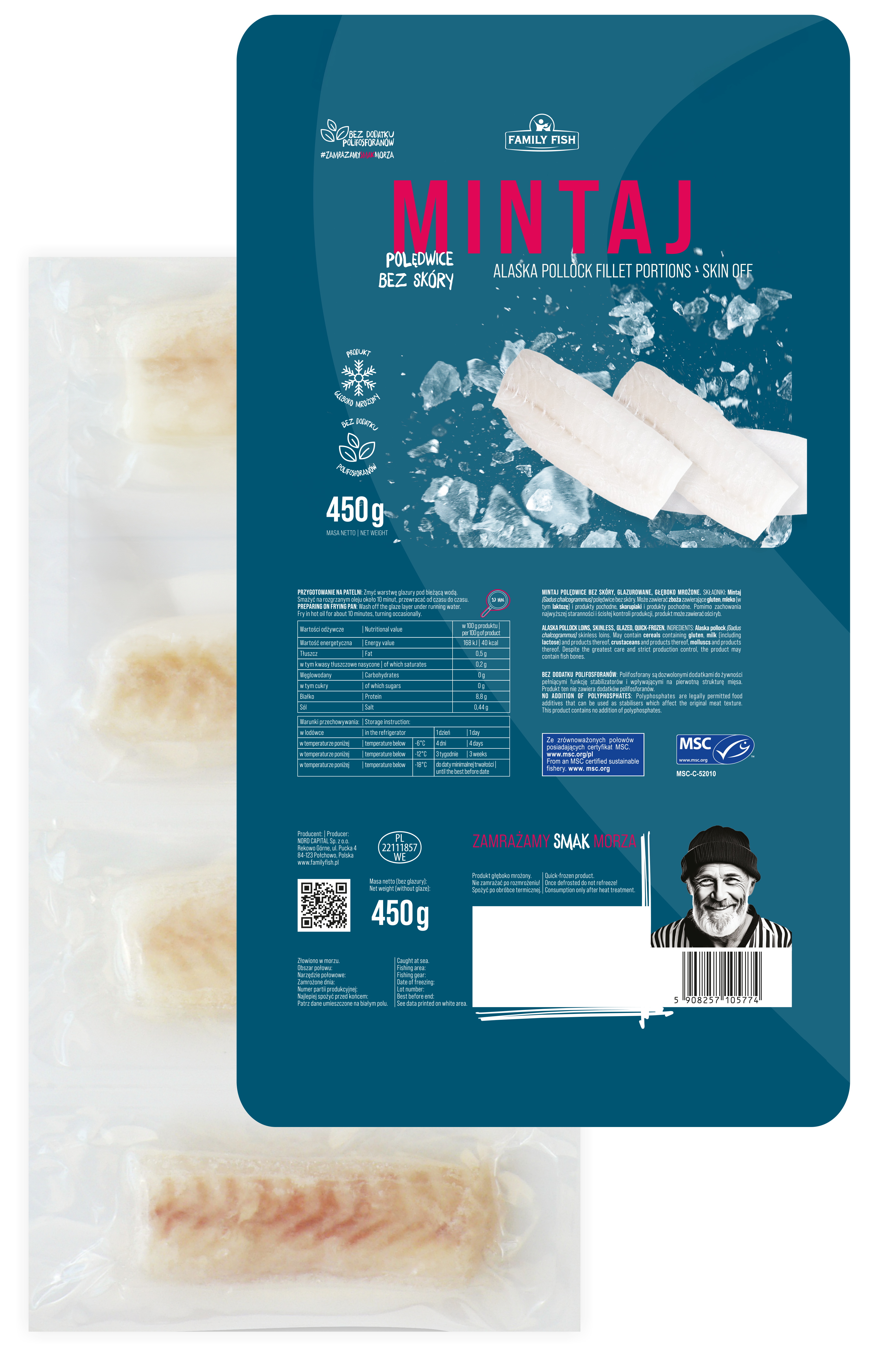 Family Fish Mintaj Polędwica 450G