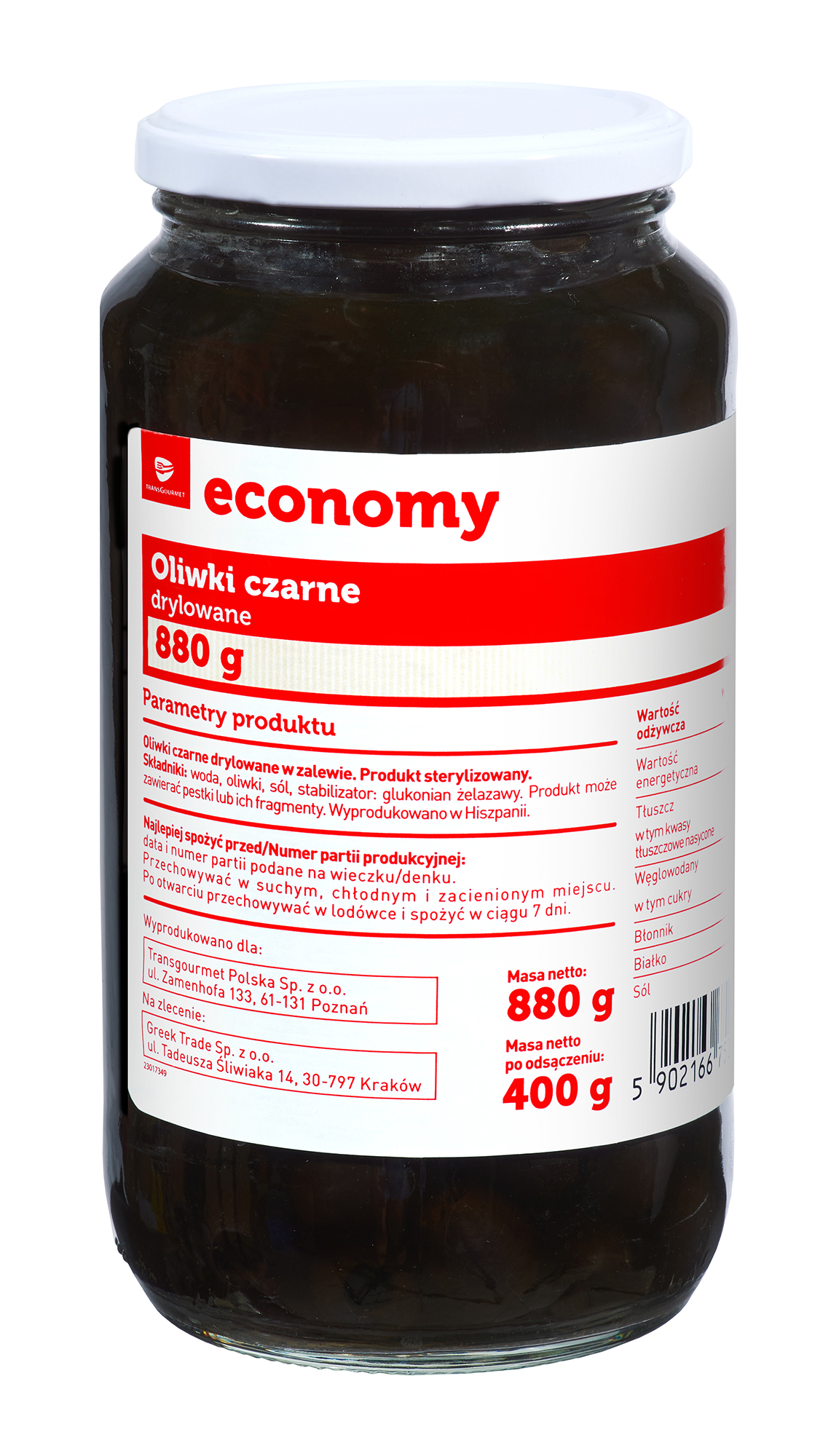 Tge Oliwki Czarne Drylowane 880G