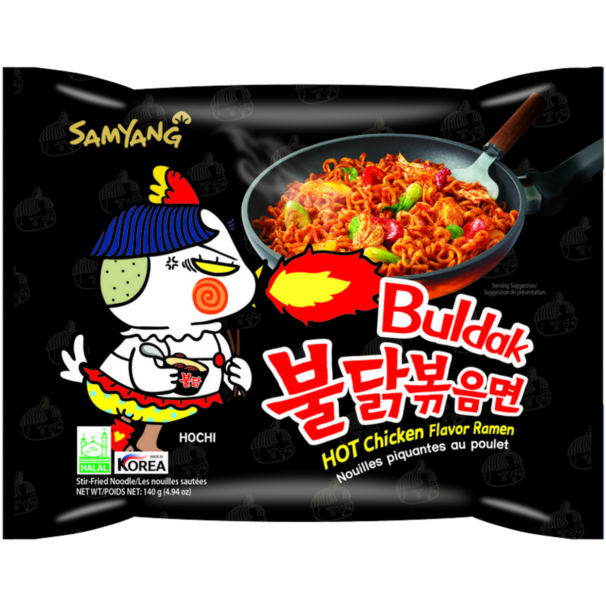Samyang Buldak Danie Instant Ramen Hot Kurczak Original 140G