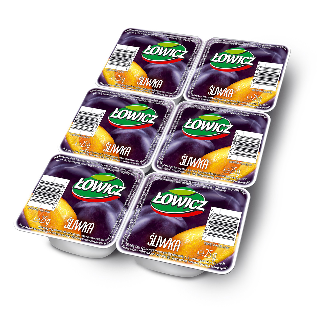Łowicz Produkt Owocowy Do Smarowania Śliwka 6X25 G