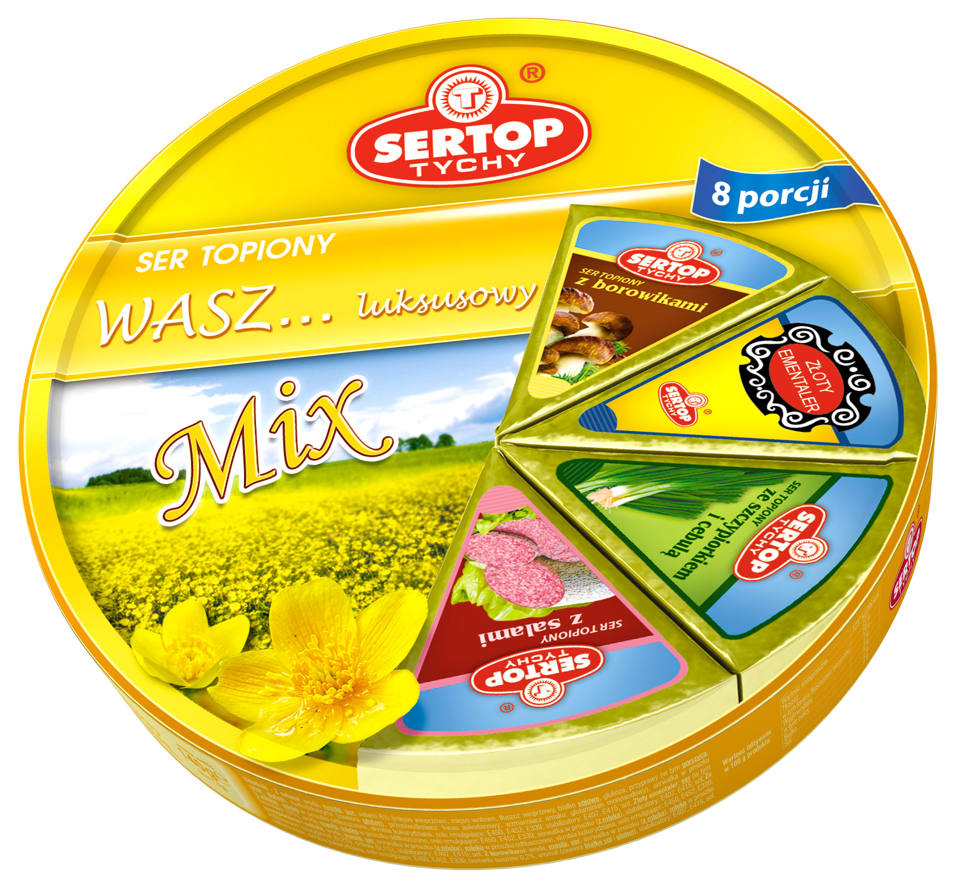 Ser Topiony Mix Wasz...Luksusowy Krążek Sertop 140 G