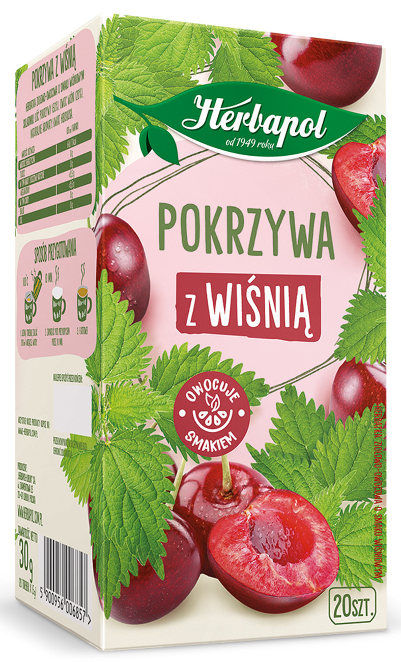 Herbapol Herbatka Ziołowa Pokrzywa Z Wiśnią 30G/20Tb