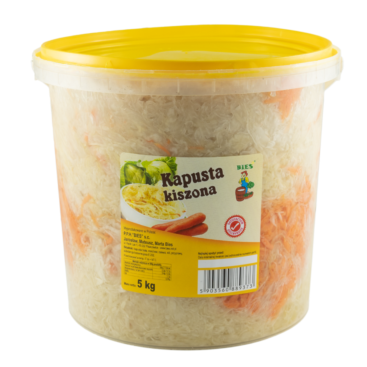 Kapusta Kiszona Polska 5Kg Bies