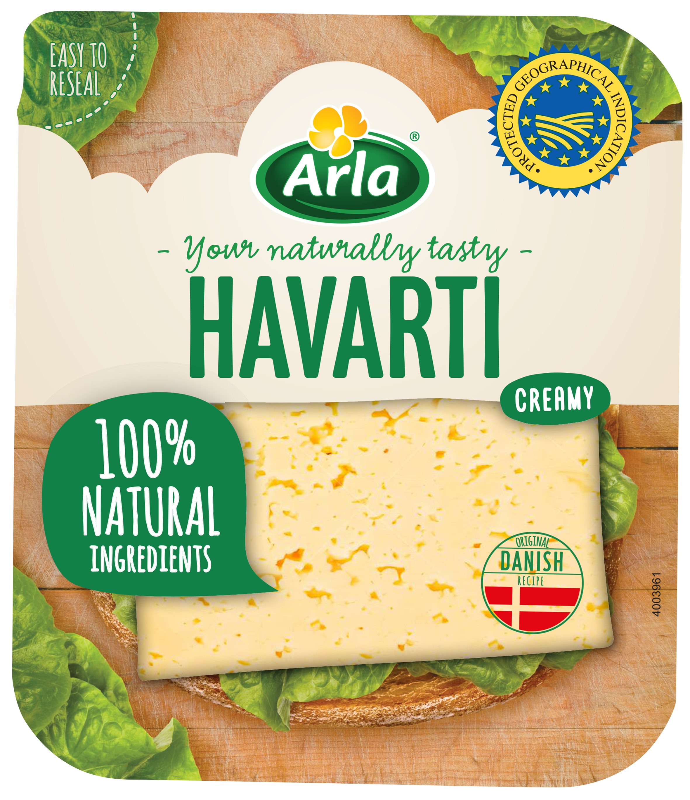 Arla Havarti Creamy Plastry 150G