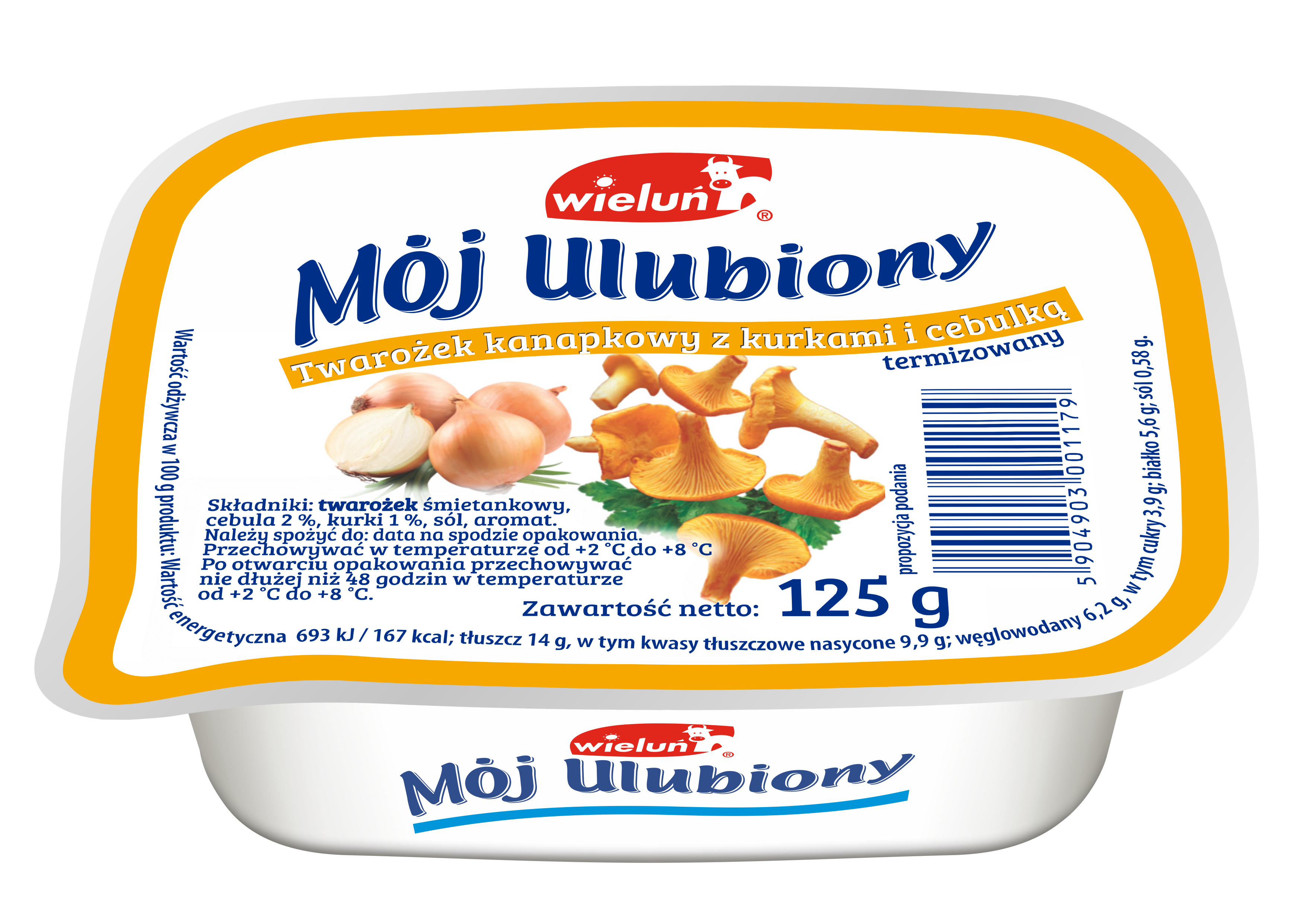 Twarożek Kanapkowy Mój Ulubiony Z Kurkami I Cebulką 125 G