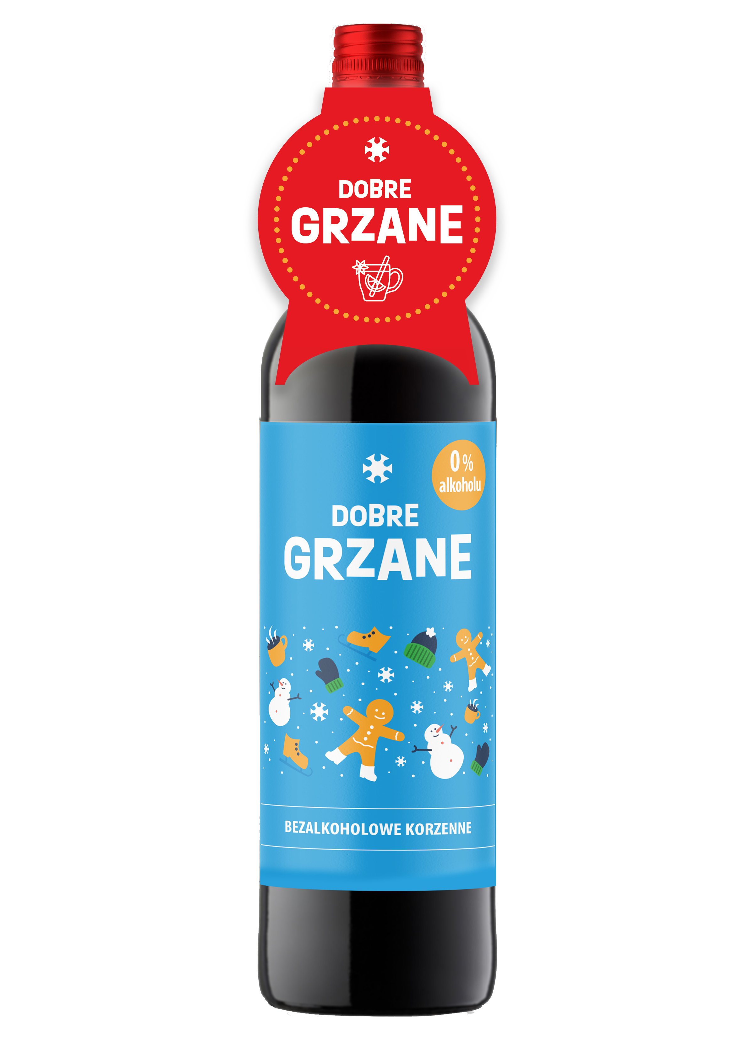 Dobre Grzane Czerwone Bezalkoholowe 0,75L