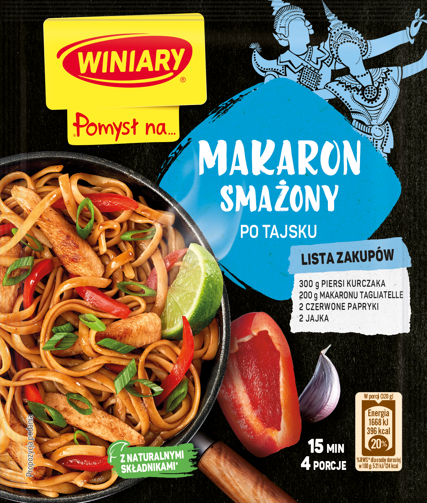 Winiary Pomysł Na... Makaron Smażony Po Tajsku 26G