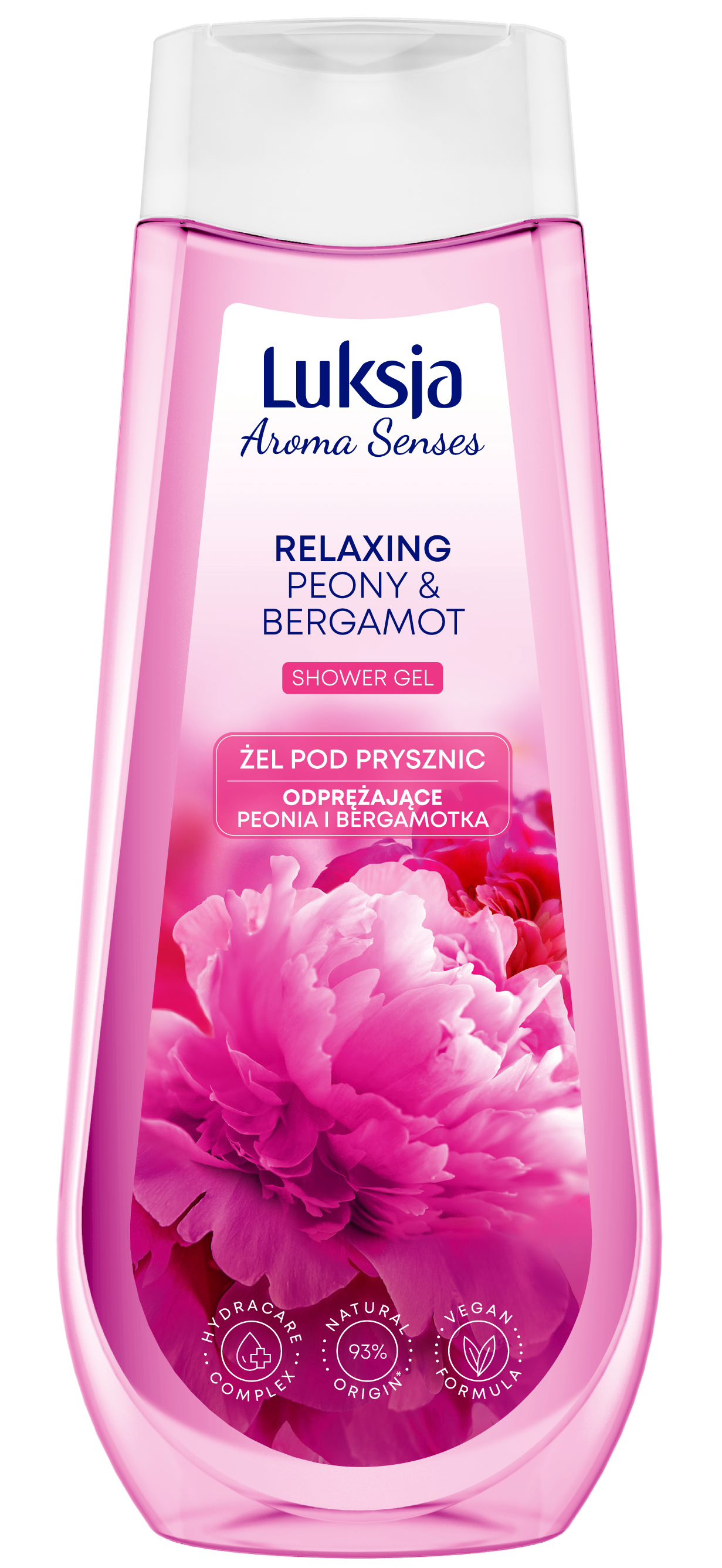 Luksja Aroma Senses Żel Pod Prysznic Peonia I Bergamotka 500 Ml