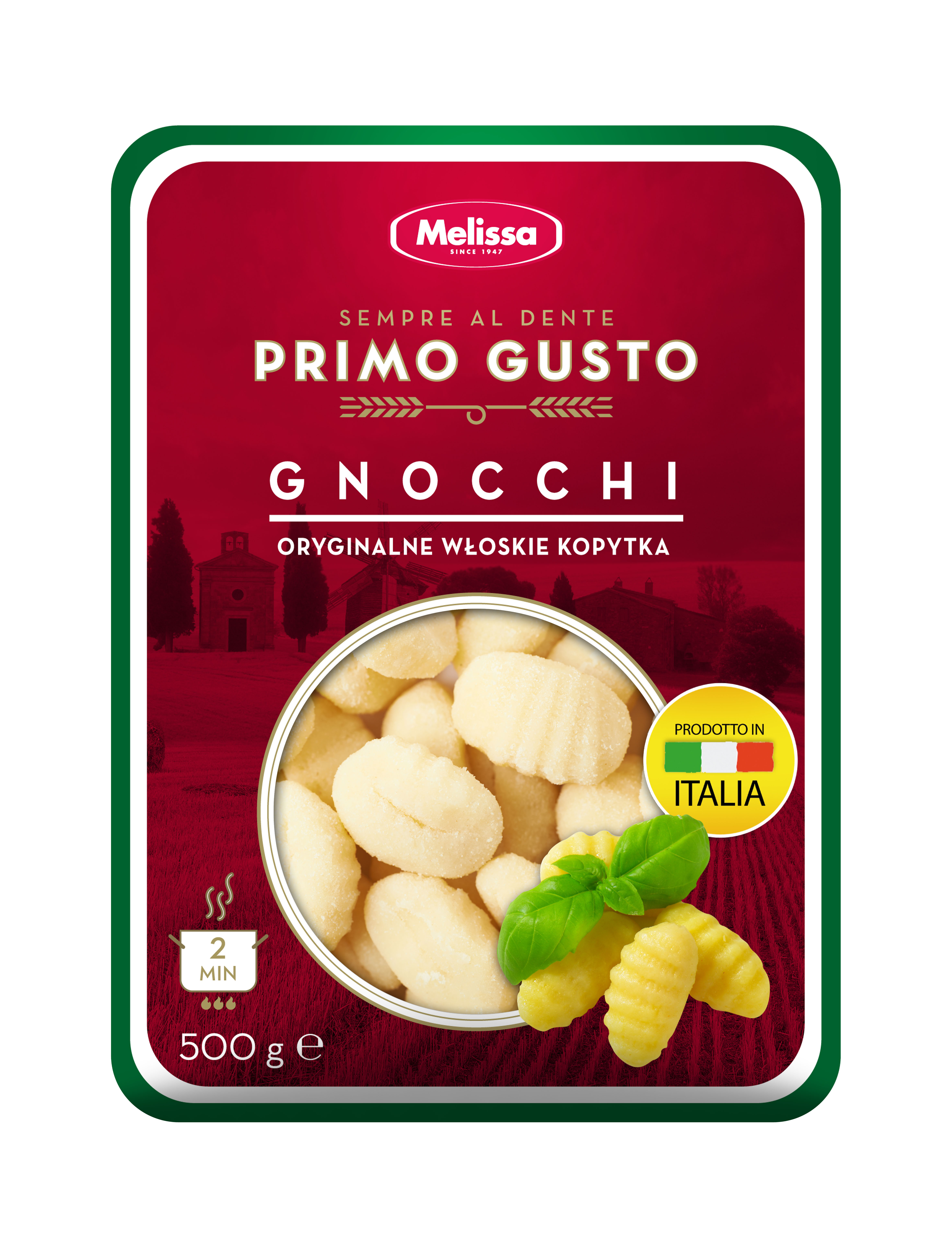 Melissa Primo Gusto Gnocchi Włoskie Kopytka Ziemniaczane 500 G