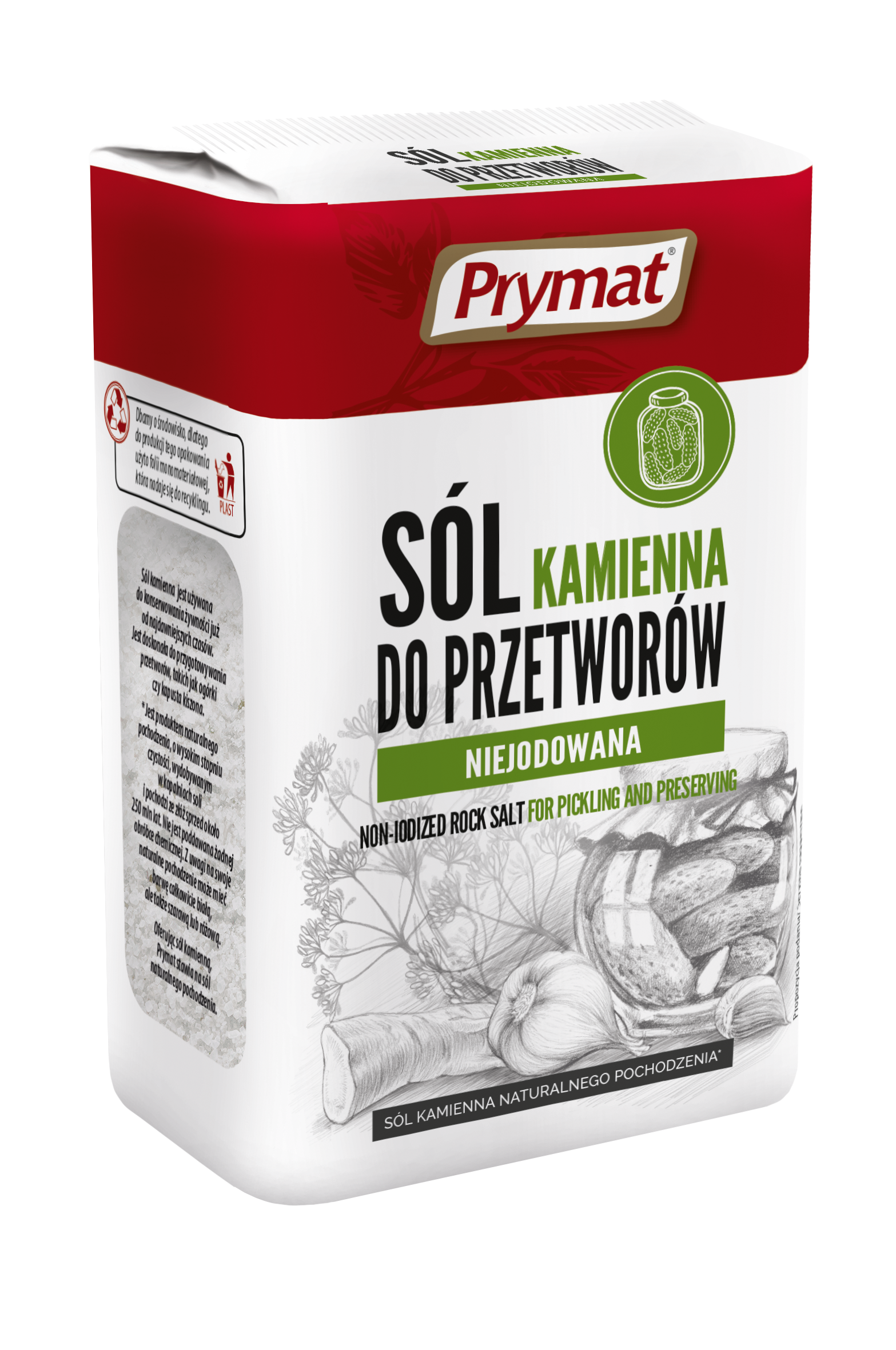 Sól Kamienna Do Przetworów Niejodowana 1Kg Prymat