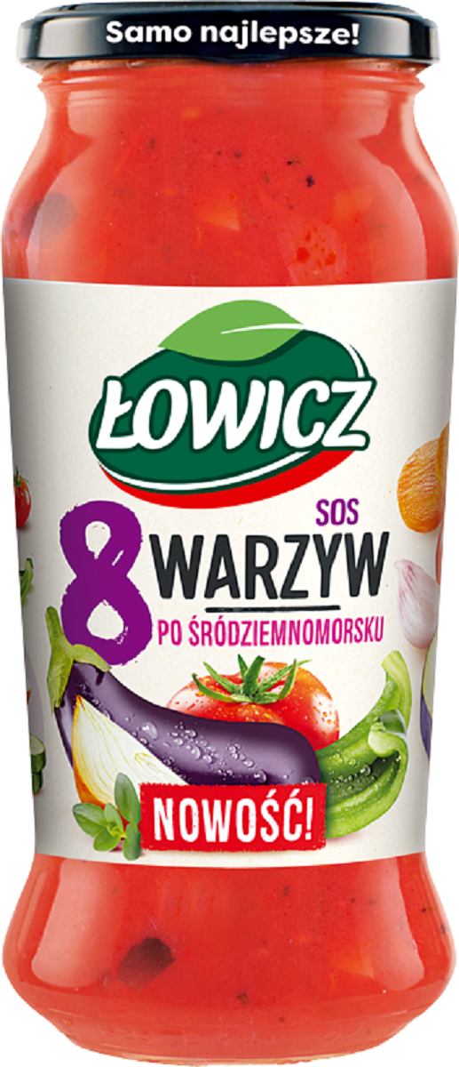 Łowicz Sos 8 Warzyw Po Śródziemnomorsku 500 G