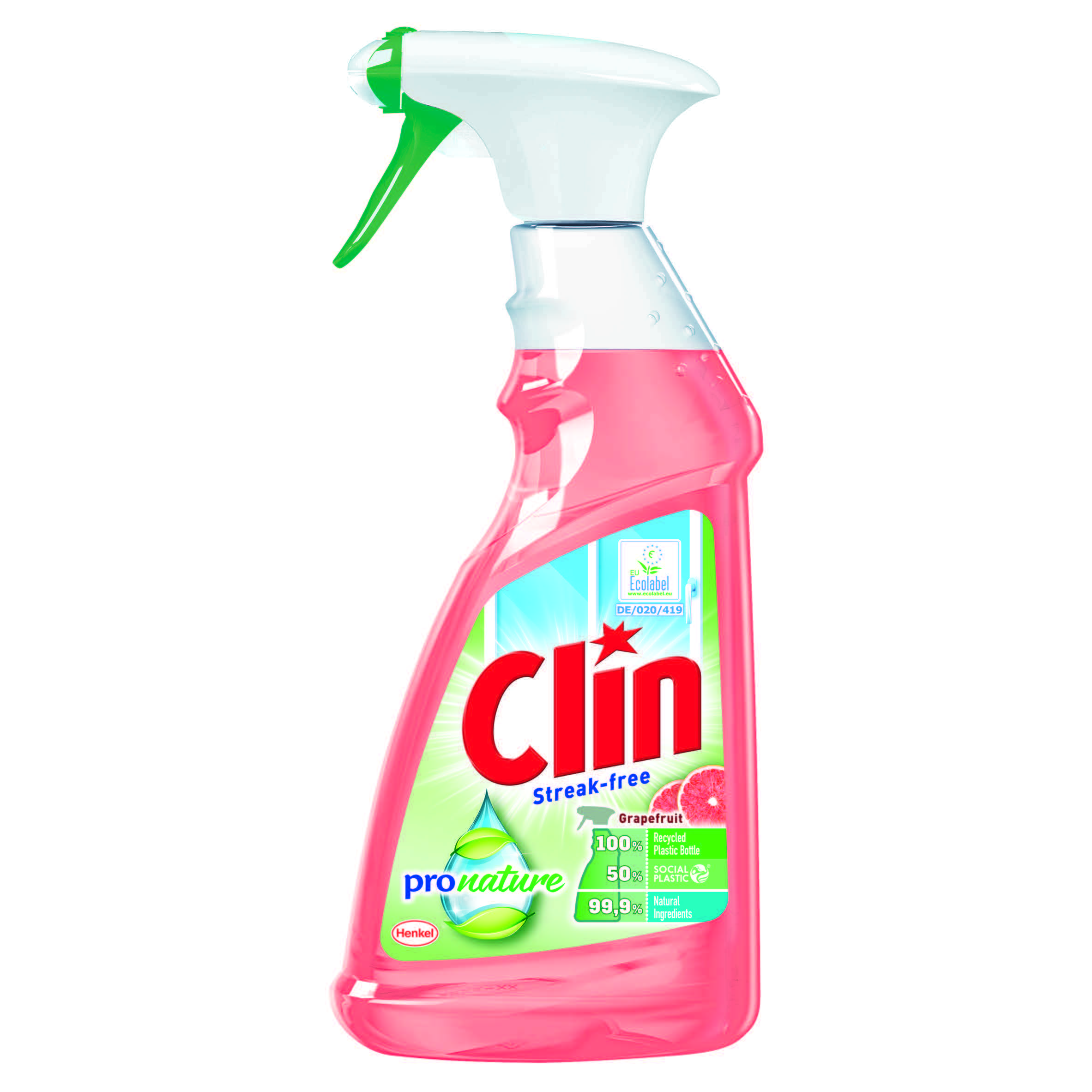 Clin Pronature Grapefruit 500Ml Płyn Do Mycia Szyb