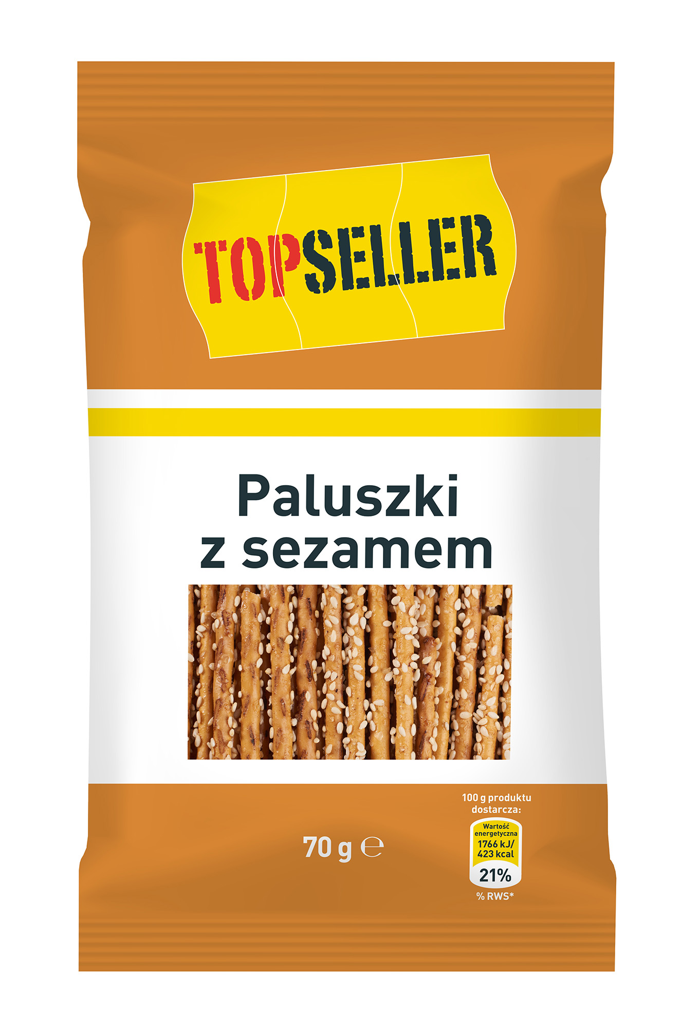 Topseller Paluszki Z Sezamem 70G