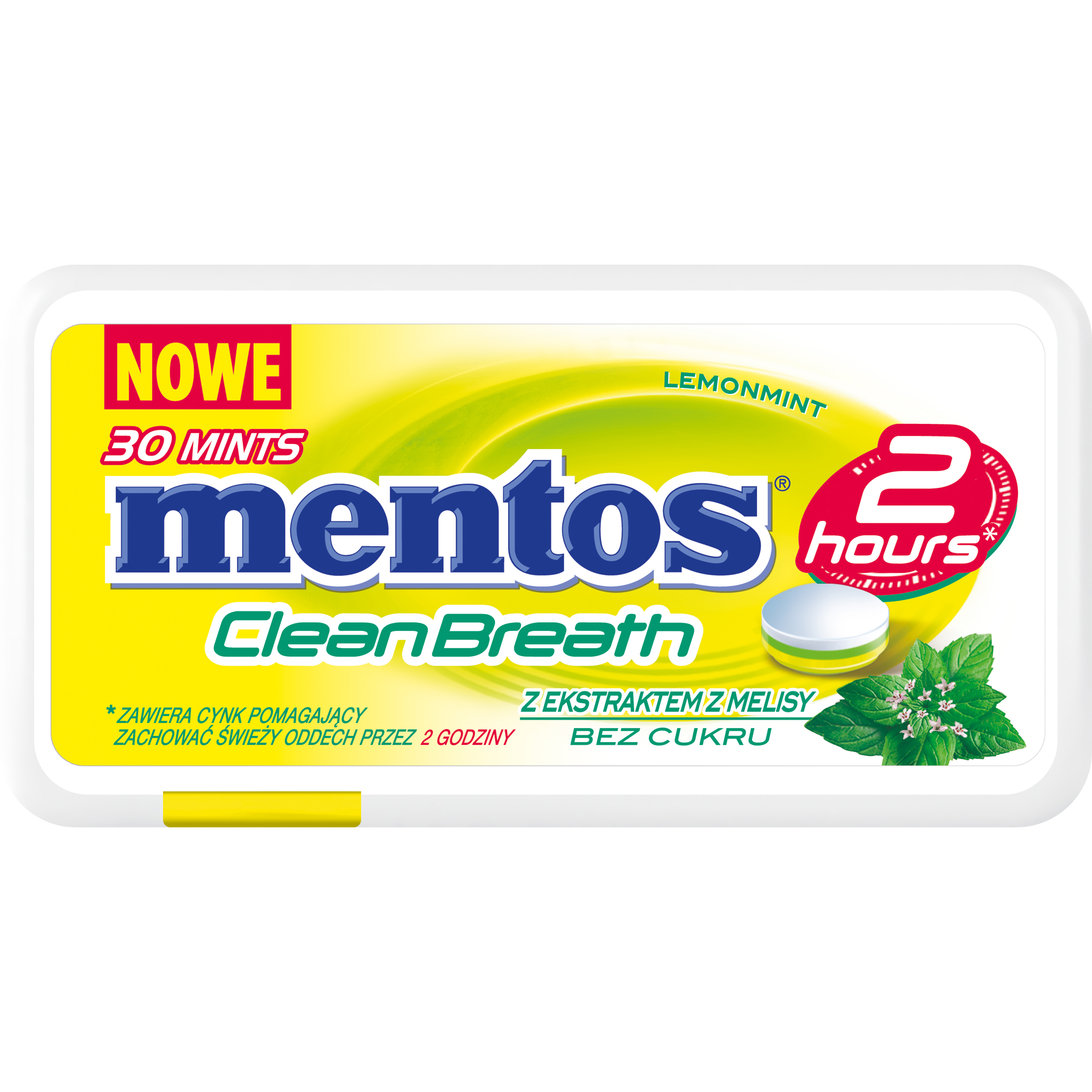 Mentos 2H Clean Breath Lemon Melissa 21G