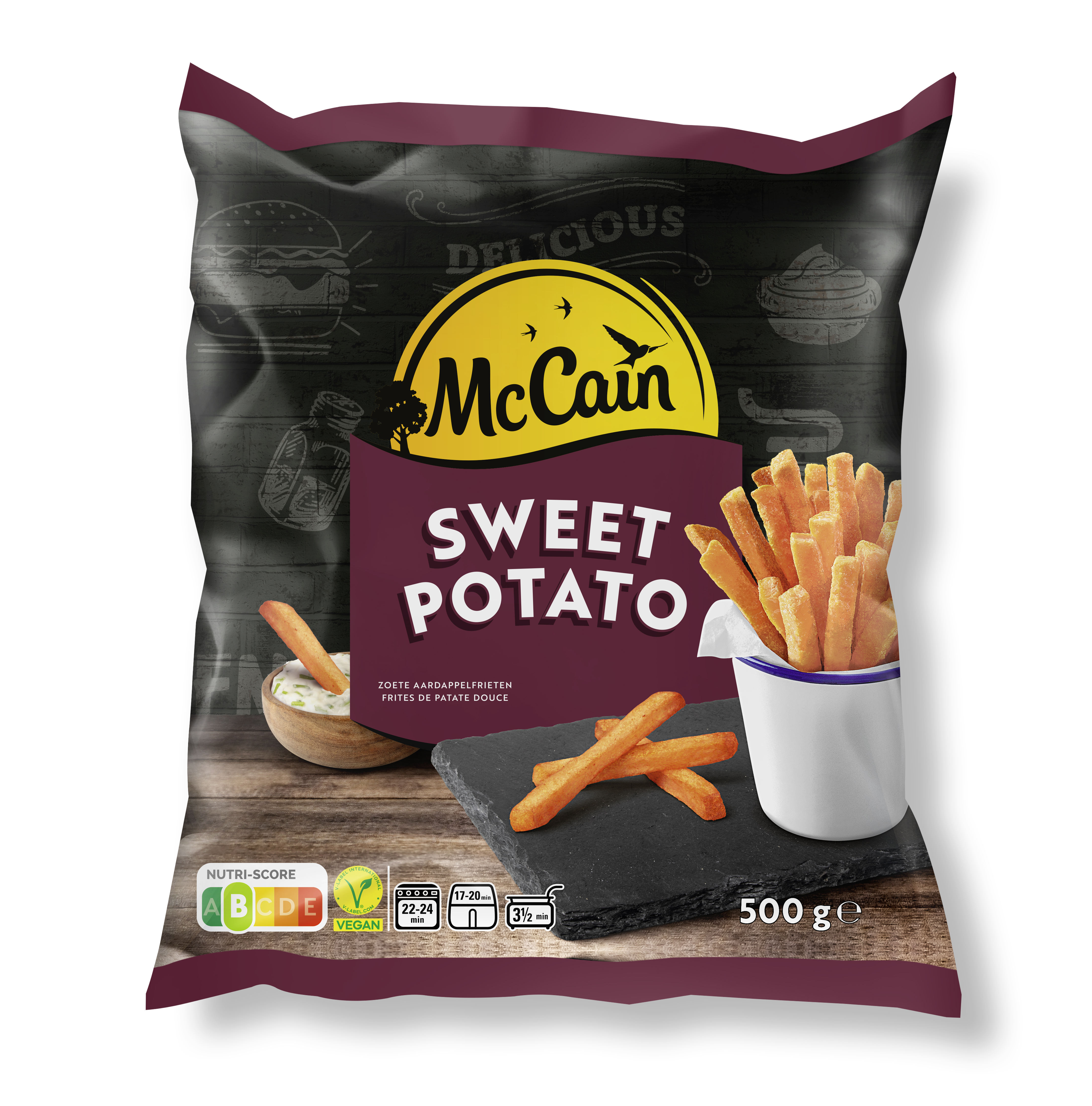 Mccain Frytki Ze Słodkich Ziemniaków Sweet Potato 500 G