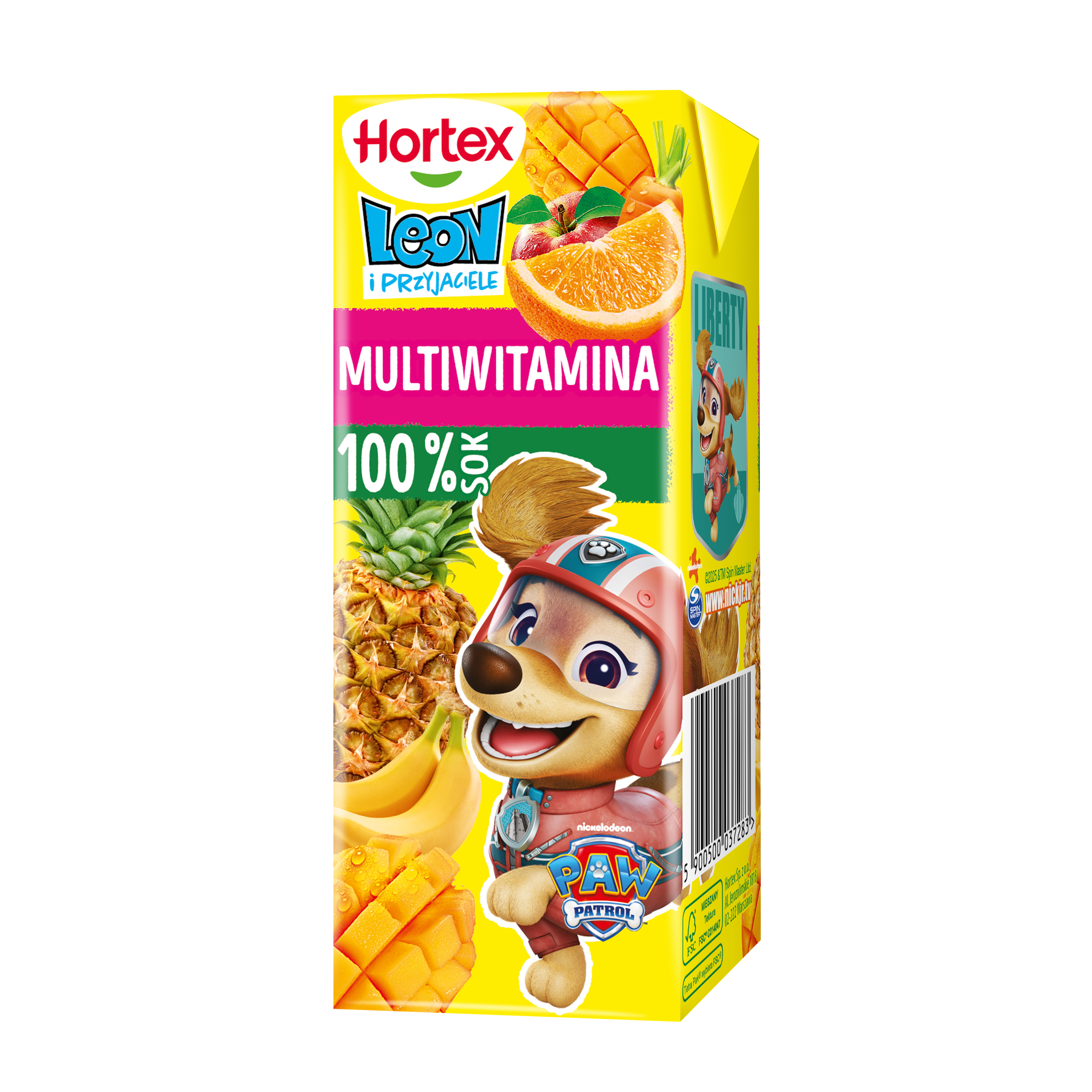 Hortex Leon I Przyjaciele Sok 100% Multiwitamina Karton 200 Ml
