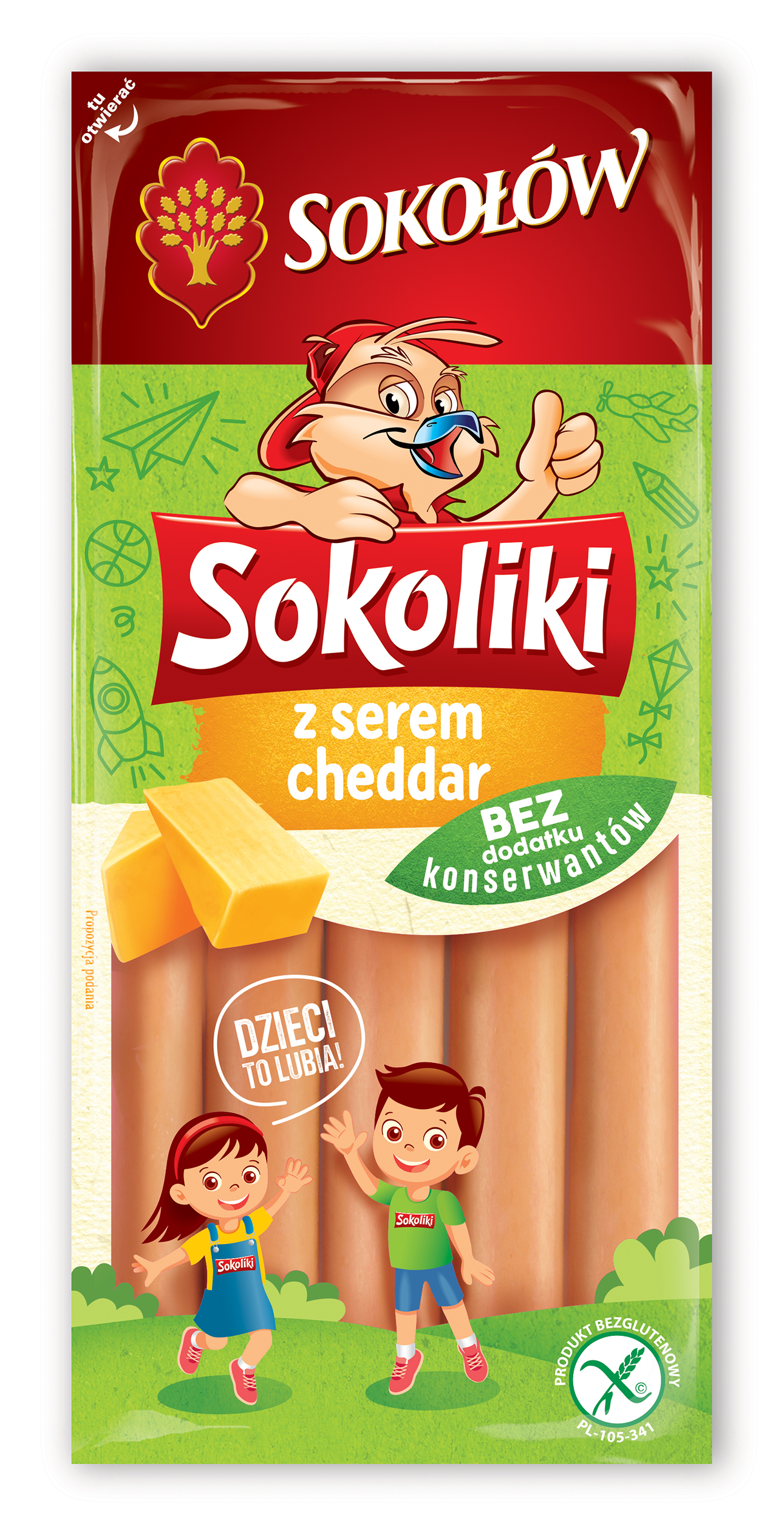 Sokoliki Z Serem Cheddar 130G Sokołów